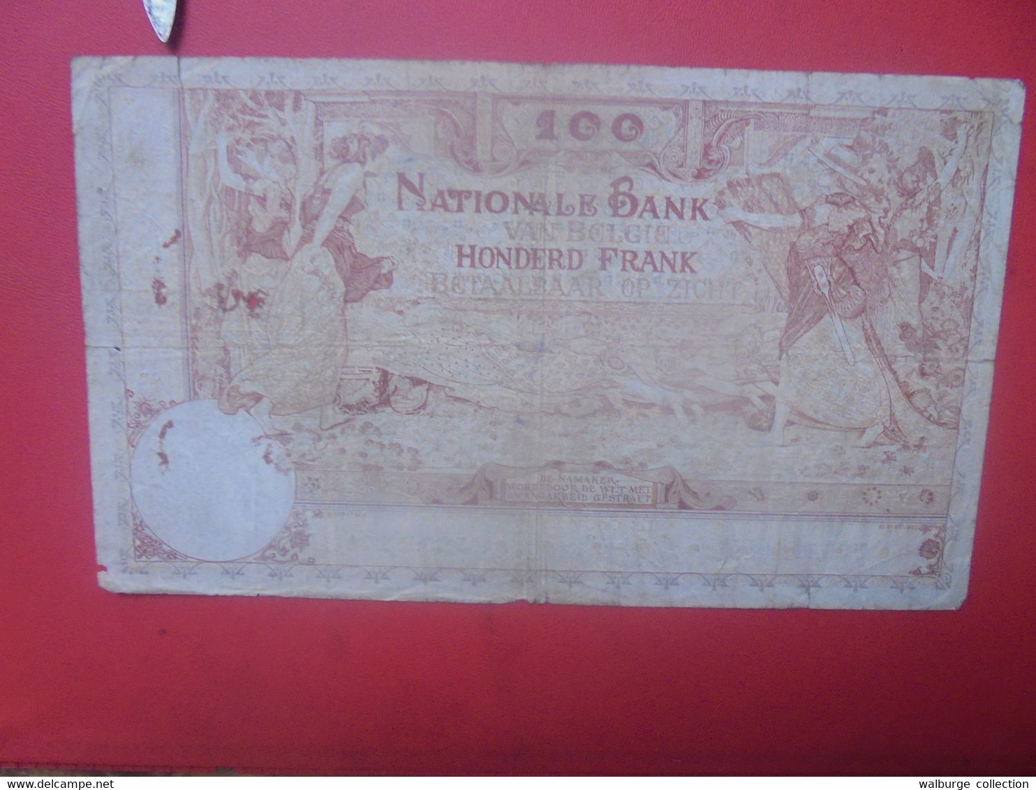 BELGIQUE 100 Francs 1914 Circuler-très Petite Déchirure (B.27) - 100 Franchi