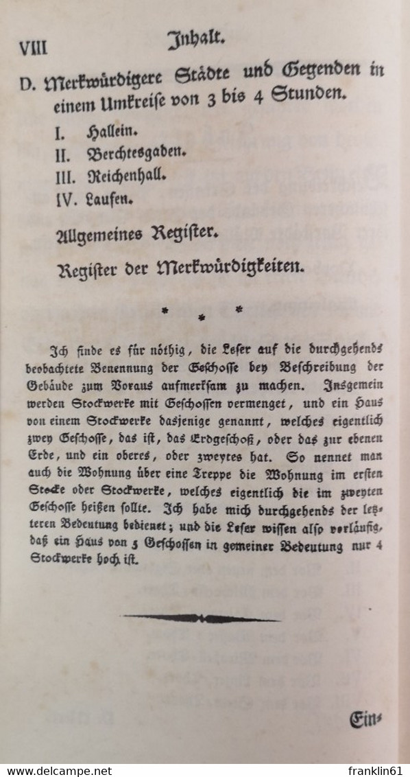 Beschreibung Des Erzstiftes Und Reichsfüstenthums Salzburg In Hinsicht Auf Topographie Und Statistik. - 4. Neuzeit (1789-1914)