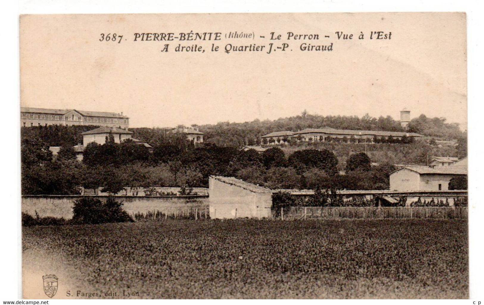 Pierre Benite -  Le Perron - Vue A L'Est - A Droite , Quarteir Giraud JP -  CPA °Rn - Pierre Benite