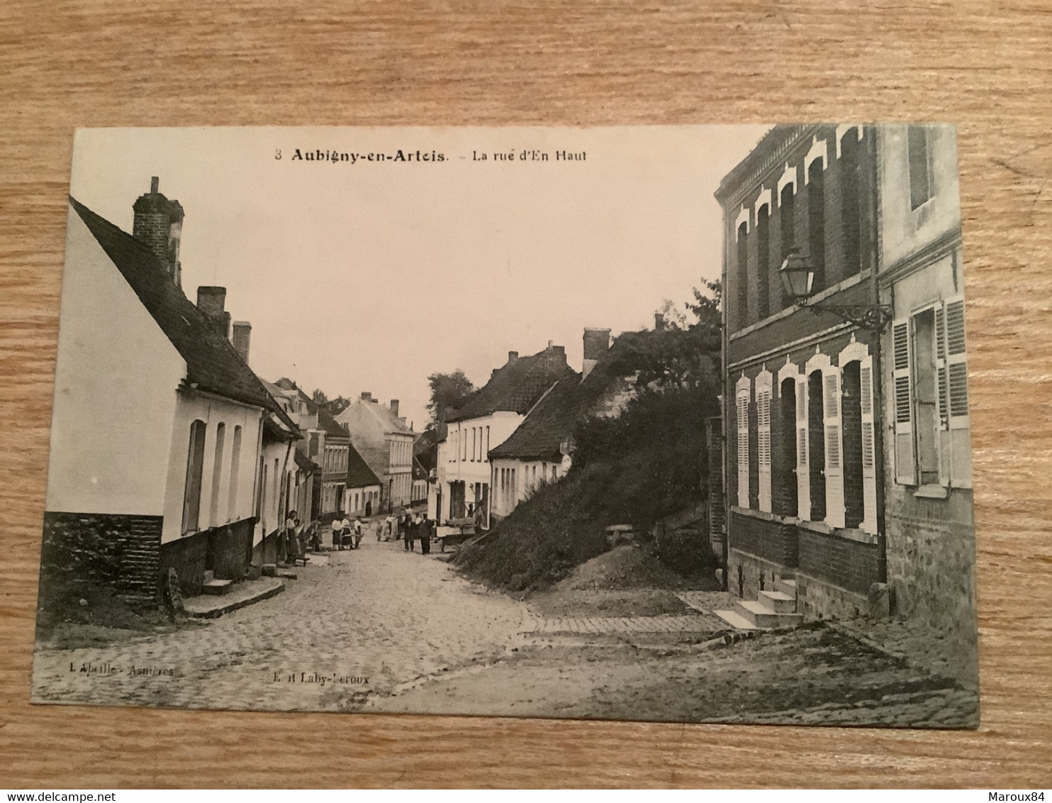 Dpt62 CPA Aubigny En Artois La Rue D’en Haut - Aubigny En Artois