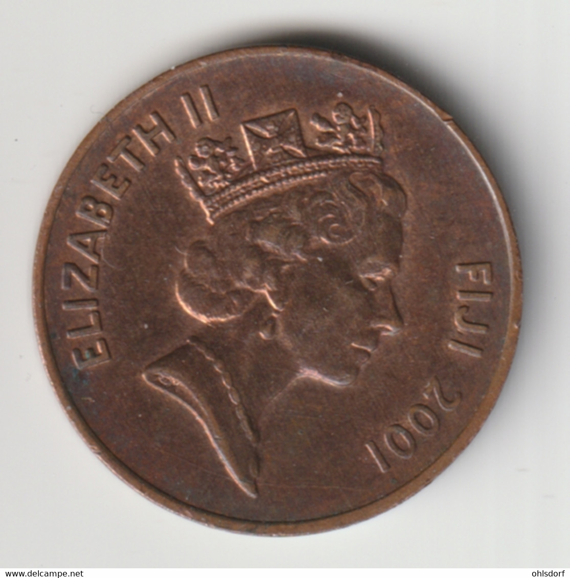 FIJI 2001: 2 Cents, KM 50a - Fiji