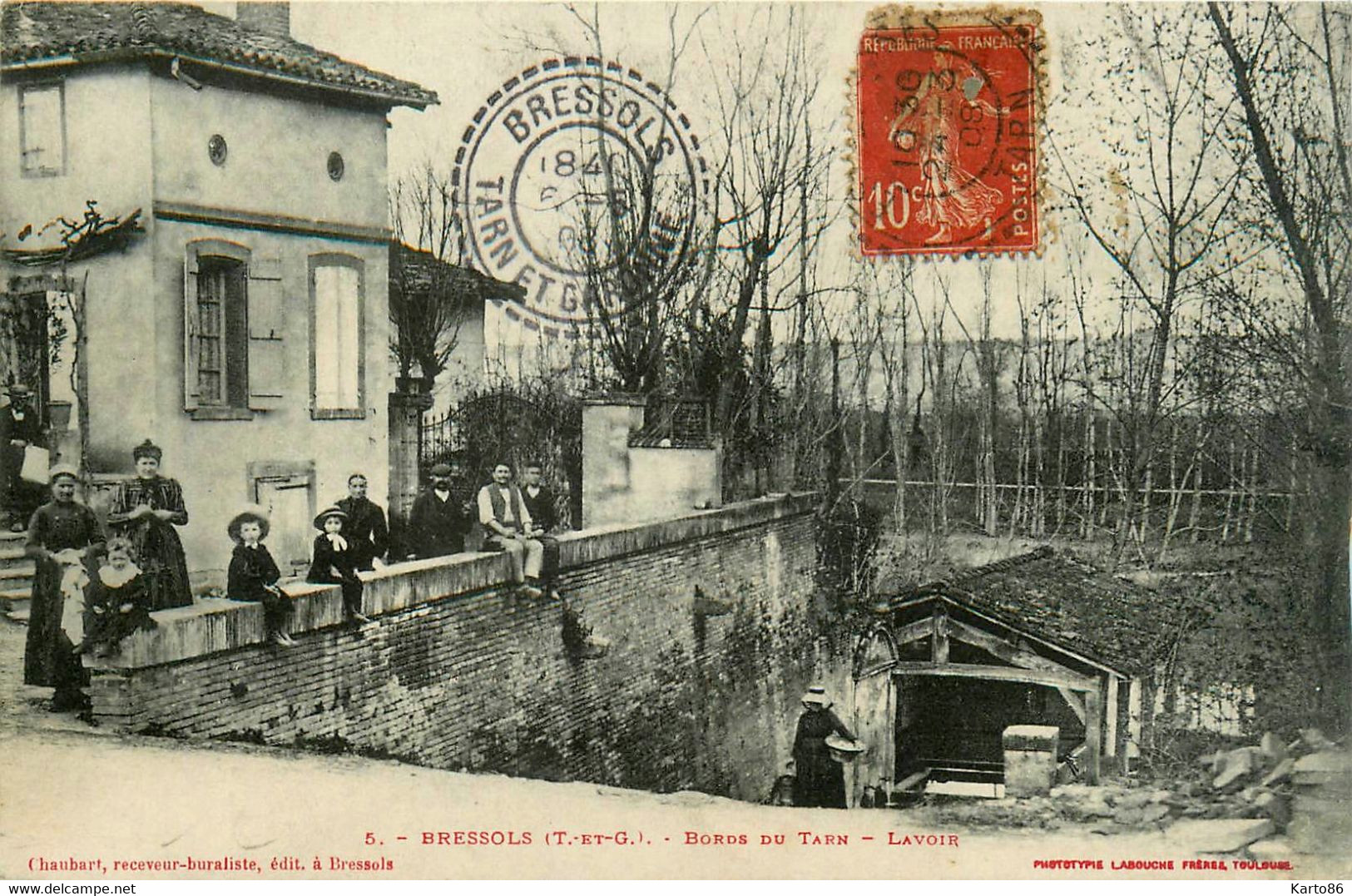 Bressols * Les Bords Du Tarn Et Le Lavoir * Laveuses * Villageois - Bressols