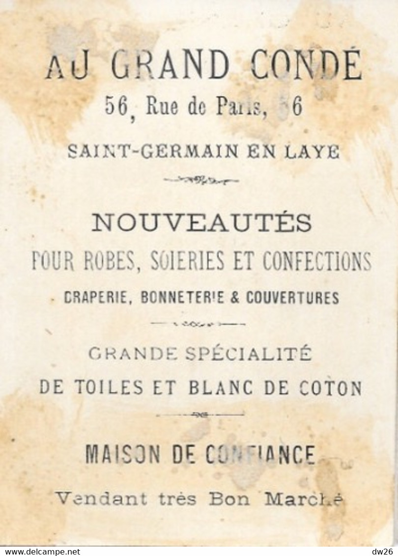 Chromo Au Grand Condé, Saint-Germain-en-Laye, Nouveautés (Robes, Soiries) Série Métiers: La Chimie - Sonstige & Ohne Zuordnung