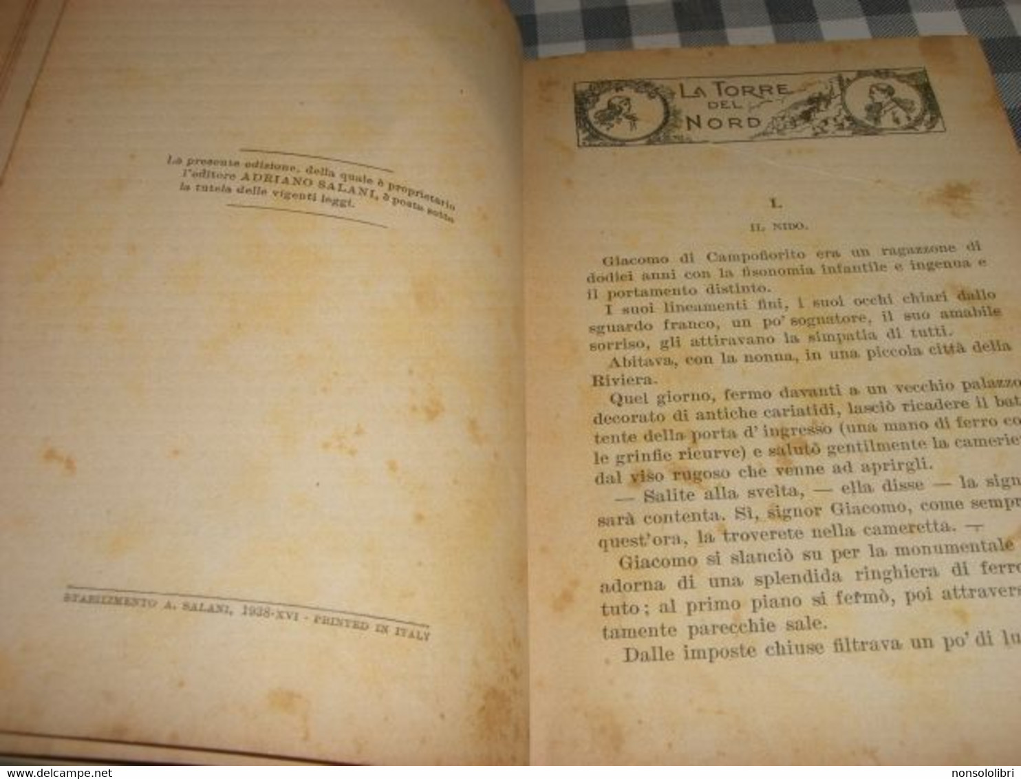 LIBRO "LA TORRE DEL NORD" BIBLIOTECA DEI MIEI RAGAZZI N.38 - Bambini E Ragazzi