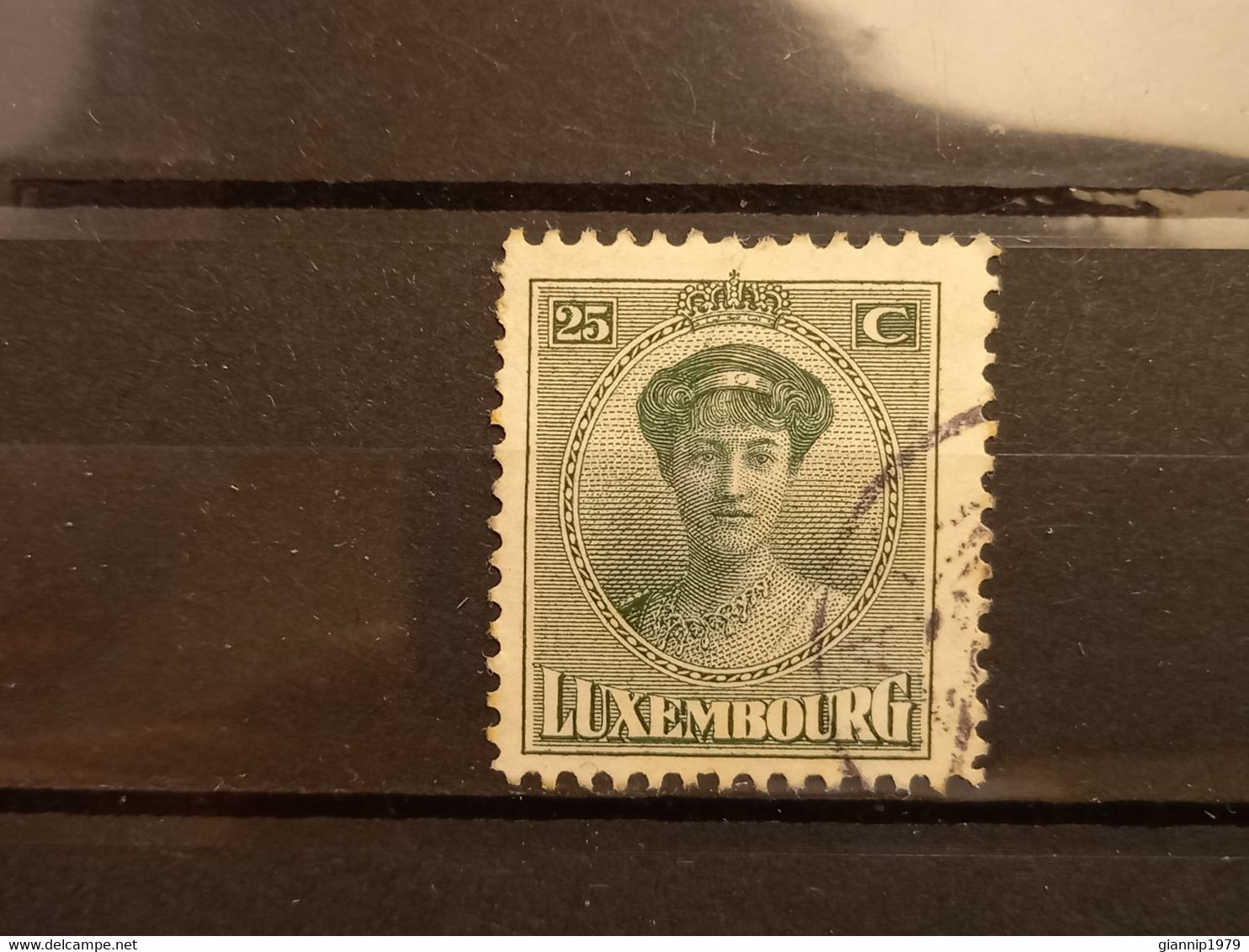 FRANCOBOLLI STAMPS LUSSEMBURGO LUXEMBOURG 1921 USED SERIE GRAN DUCHESSA CHARLOTTE OBLITERE' - 1921-27 Charlotte De Face