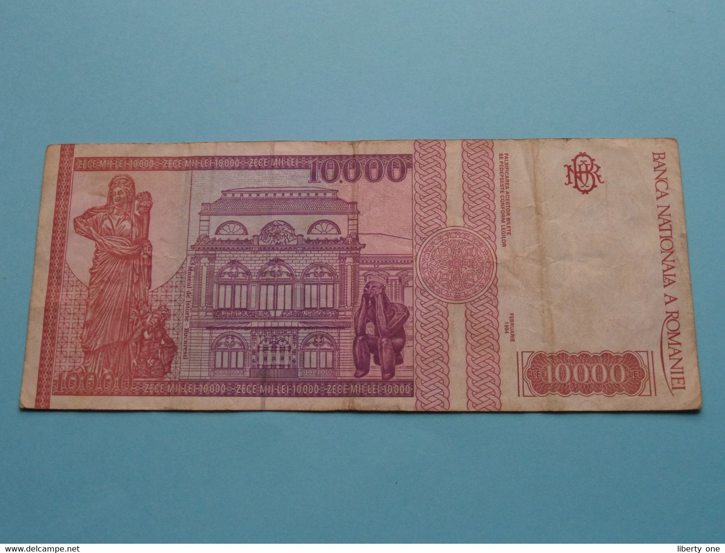 10.000 Zrece MII Lei ( Feb 1994 ) 697496 - F.0021 ( For Grade, Please See SCANS ) Circulated ! - Rumania