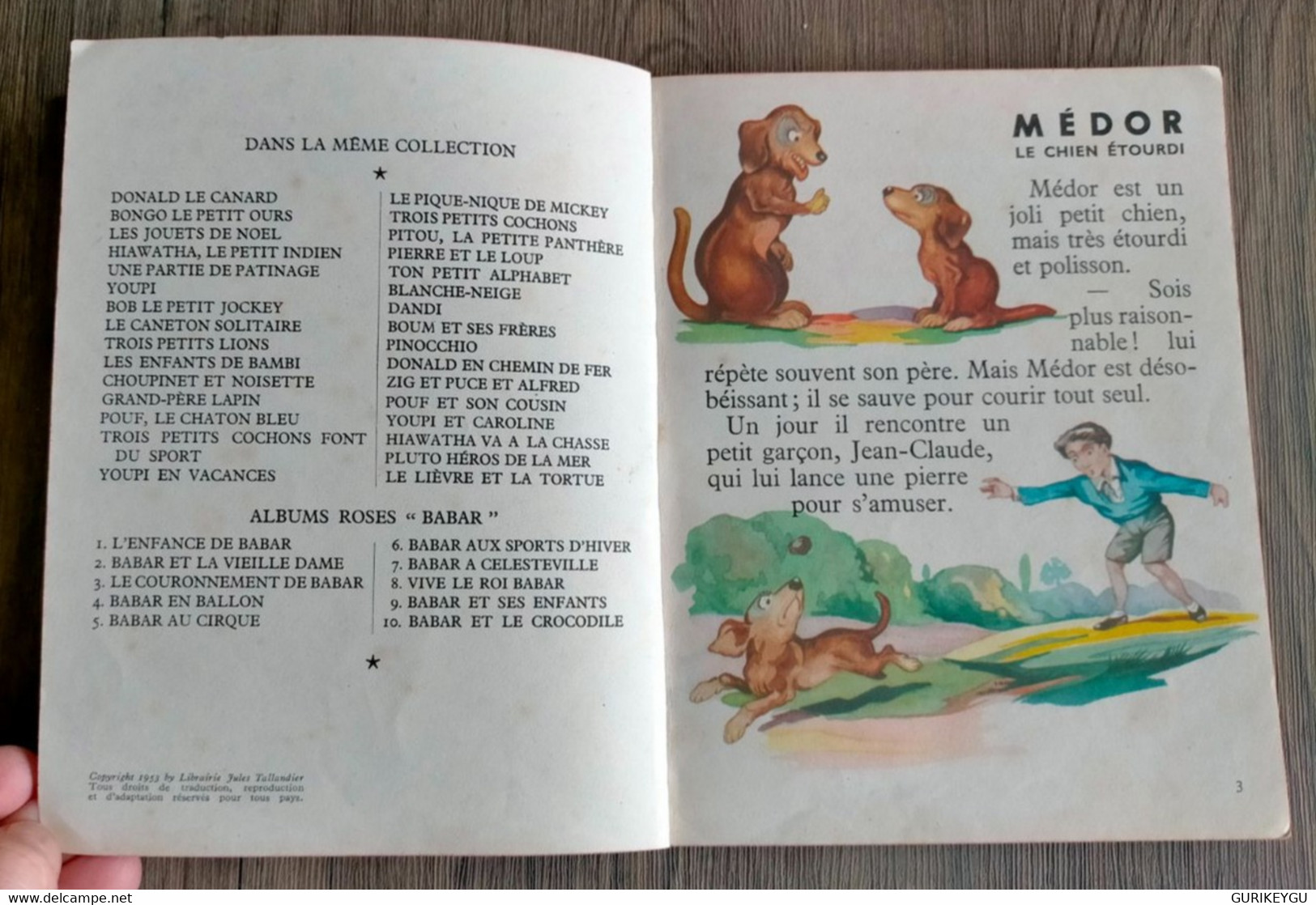 Médor Le Chien étourdi N° 7 De  Benjamin Rabier En EO 1953 Les Albums Roses Edition Originale - Pif & Hercule