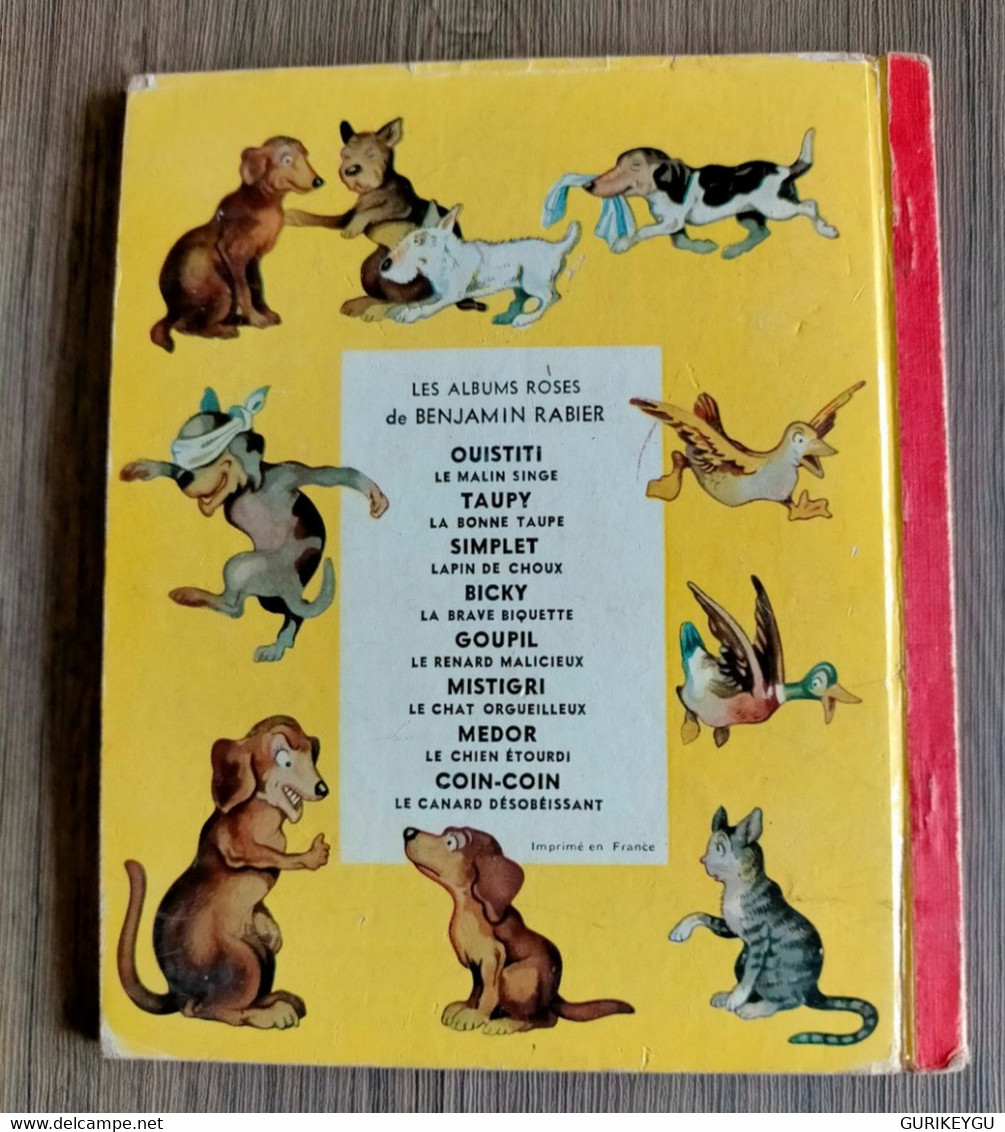 Médor Le Chien étourdi N° 7 De  Benjamin Rabier En EO 1953 Les Albums Roses Edition Originale - Pif & Hercule