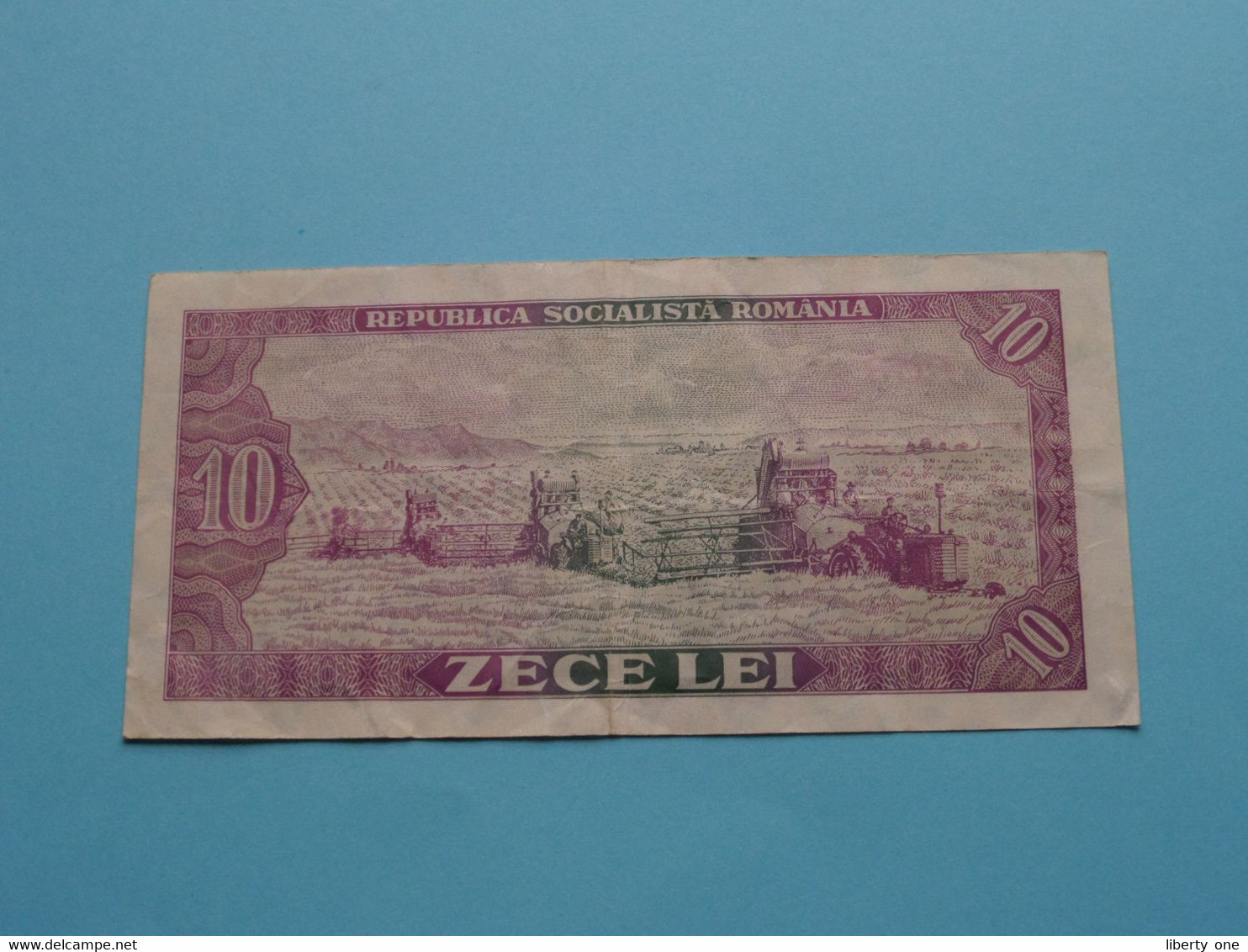 10 Zece Lei ( 1966 ) F0171 - 819854 ( For Grade, Please See SCANS ) Circulated ! - Romania