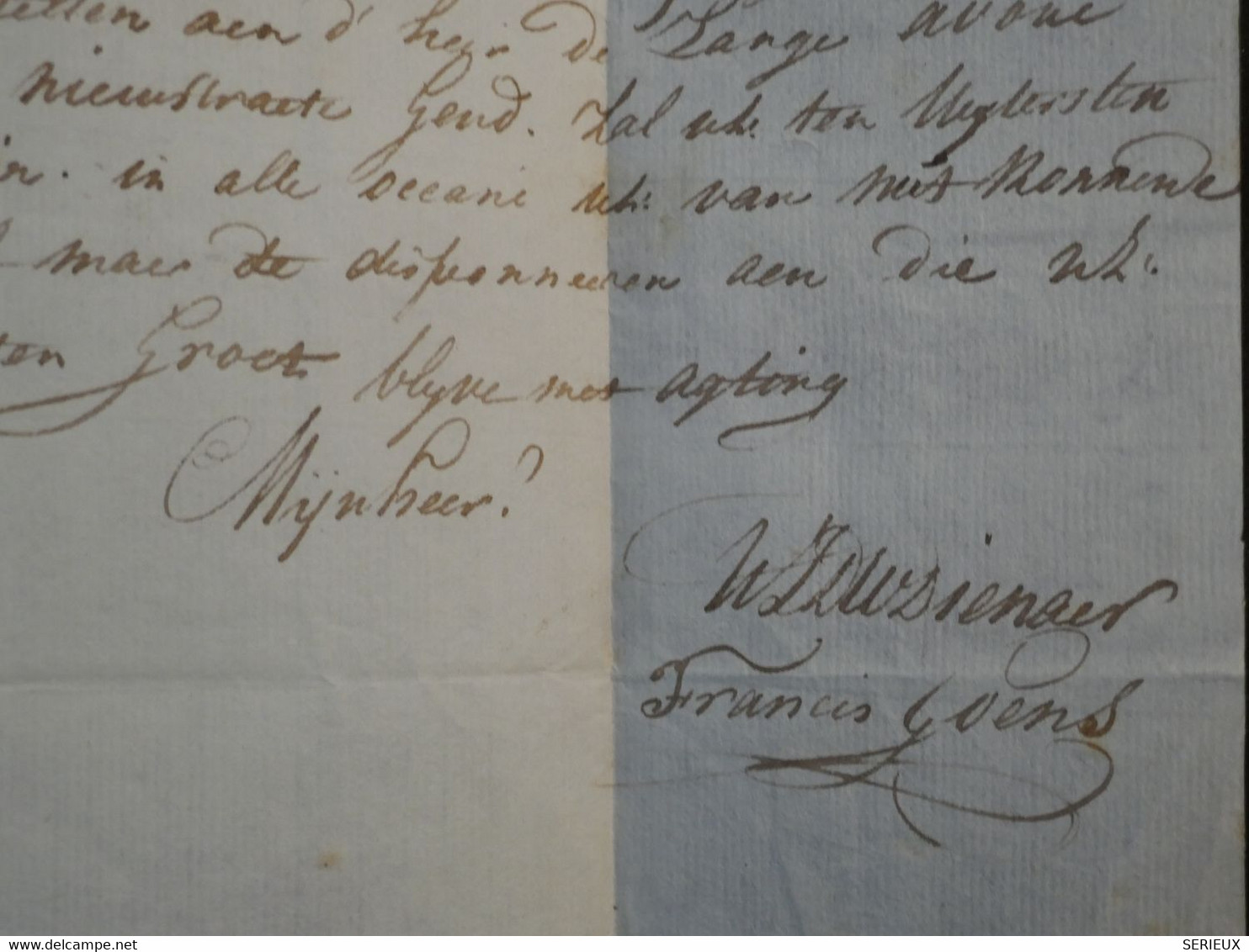 BI 16 BELGIQUE BELLE  LETTRE  RRR 1805 TERMONDE 1ER EMPIRE  +AFFRANCH. INTERESSANT  + - 1794-1814 (Période Française)