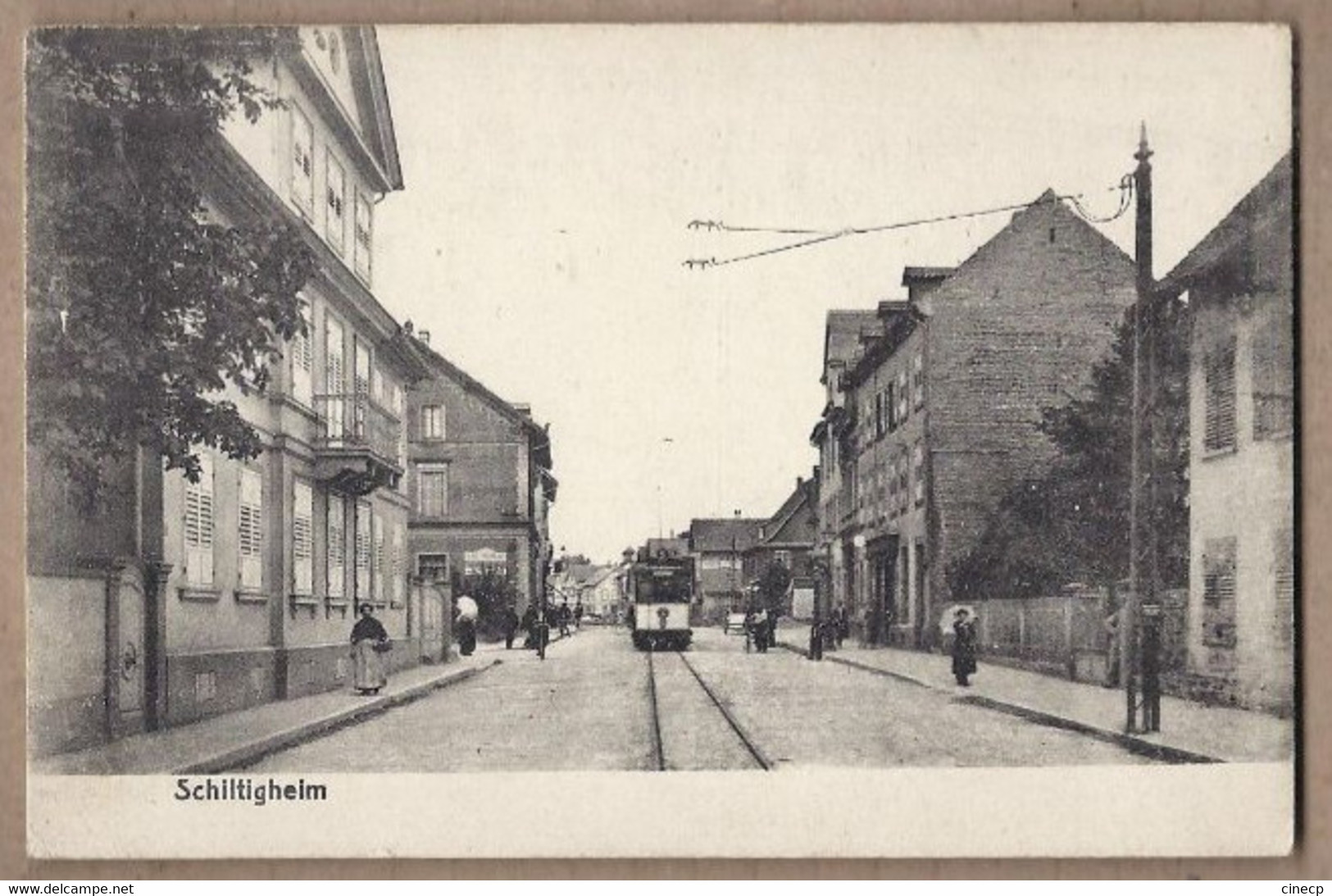 CPA 67 - SCHILTIGHEIM - ( Pas De Libellé ) - TB PLAN TB ANIMATION Rue CENTRE VILLAGE TB TRAMWAY - Schiltigheim