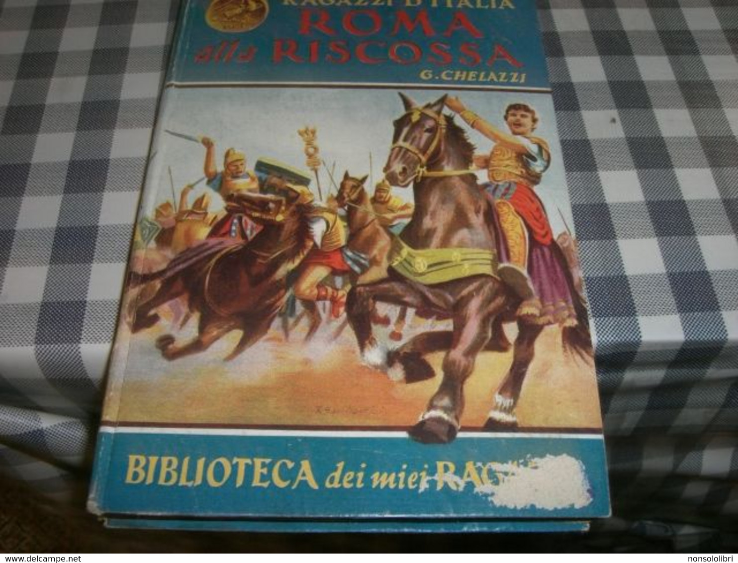 LIBRO "RAGAZZI D'ITALIA ROMA ALLA RISCOSSA -BIBLIOTECA DEI MIEI RAGAZZI N.93 EDIZIONE SALANI - Niños Y Adolescentes