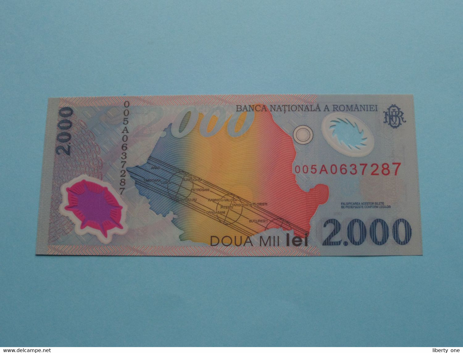 2.000 Lei ( 1999 ) 005A0637287 ( For Grade, Please See SCANS ) UNC ! - Rumania