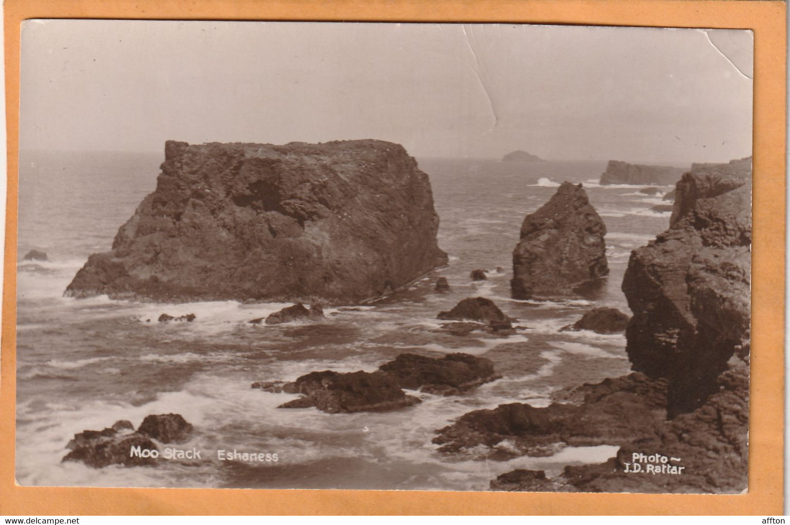 Eshaness UK Old Real Photo Postcard - Shetland