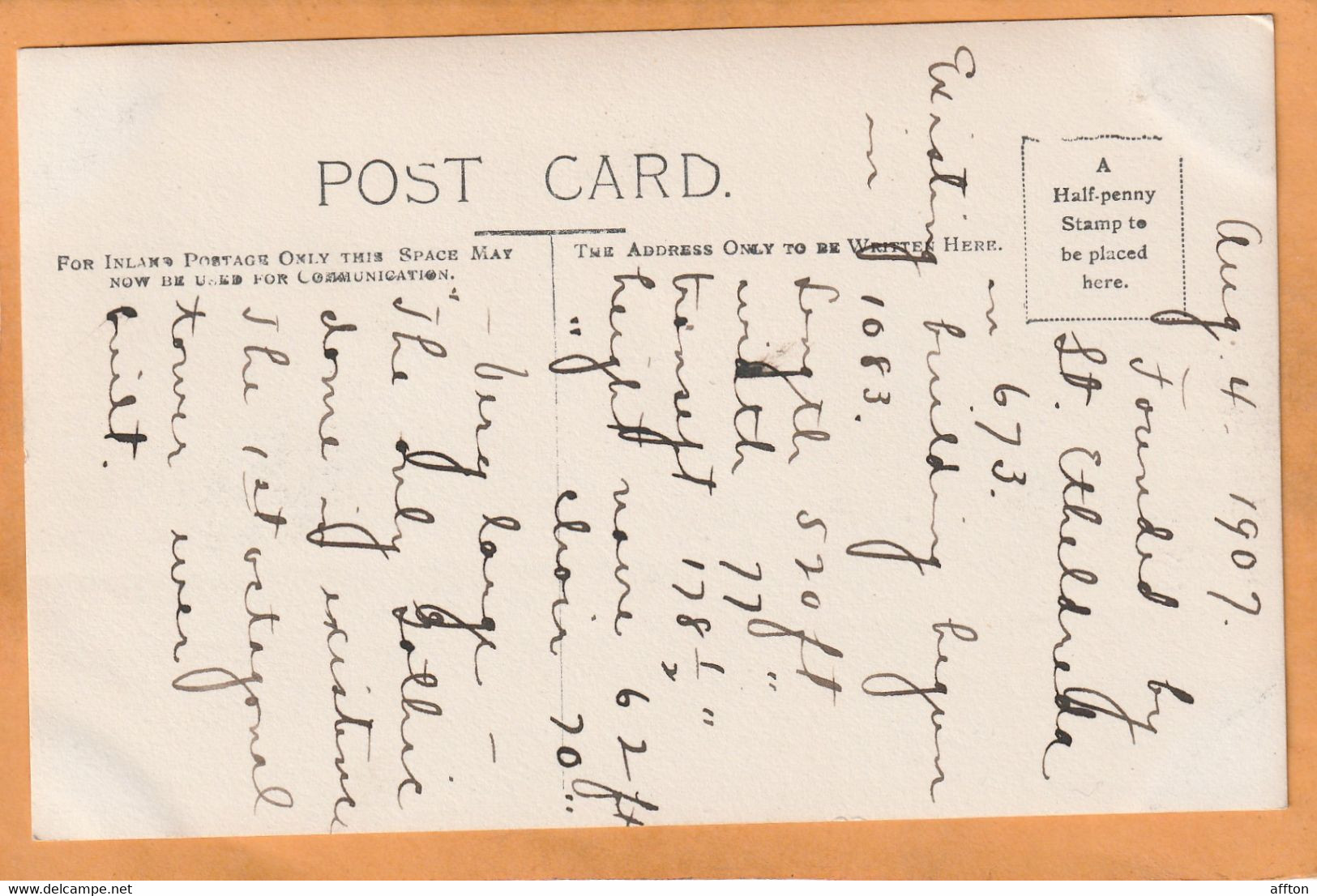 Ely UK 1906 Postcard - Ely