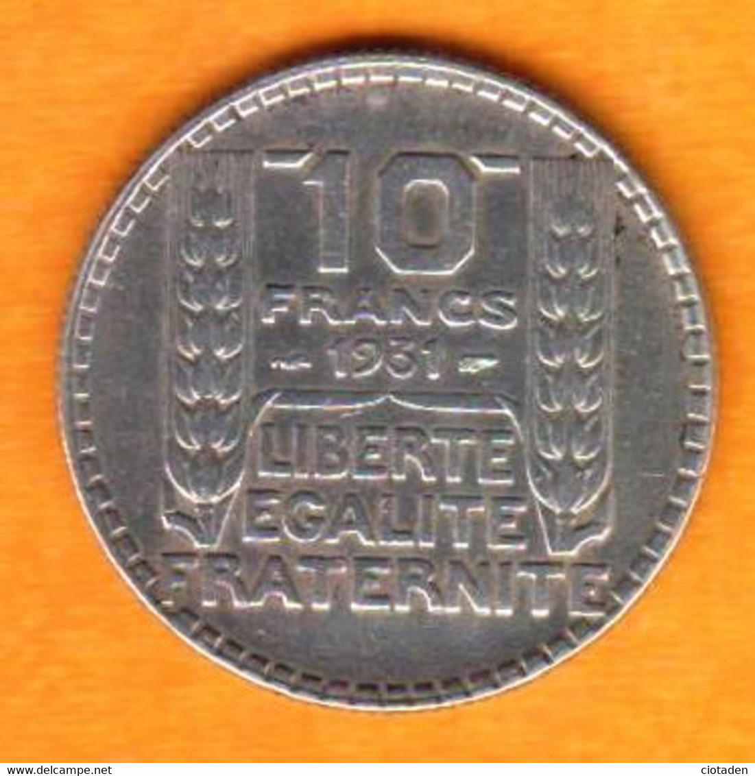 France - 10F Turin - ARGENT - 1931 - 10 Francs