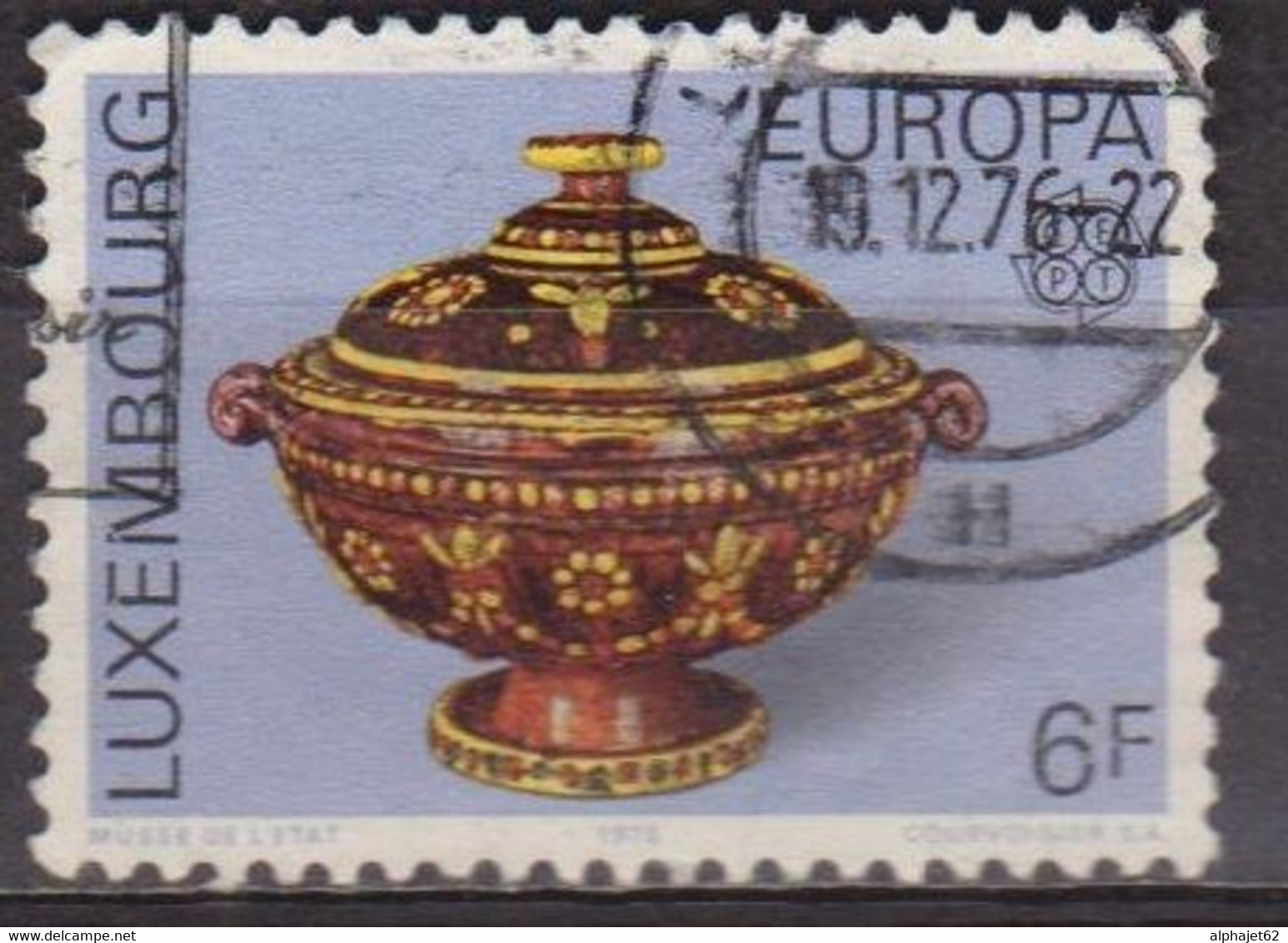 EUROPA - LUXEMBOURG - Soupière Avec Couvercle - N°  878 - 1976 - Oblitérés