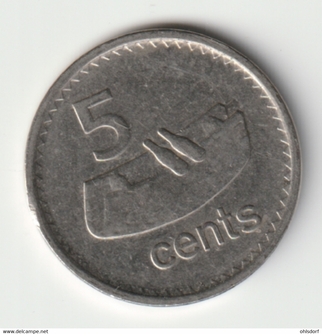 FIJI 2010: 5 Cents, KM 119 - Fiji