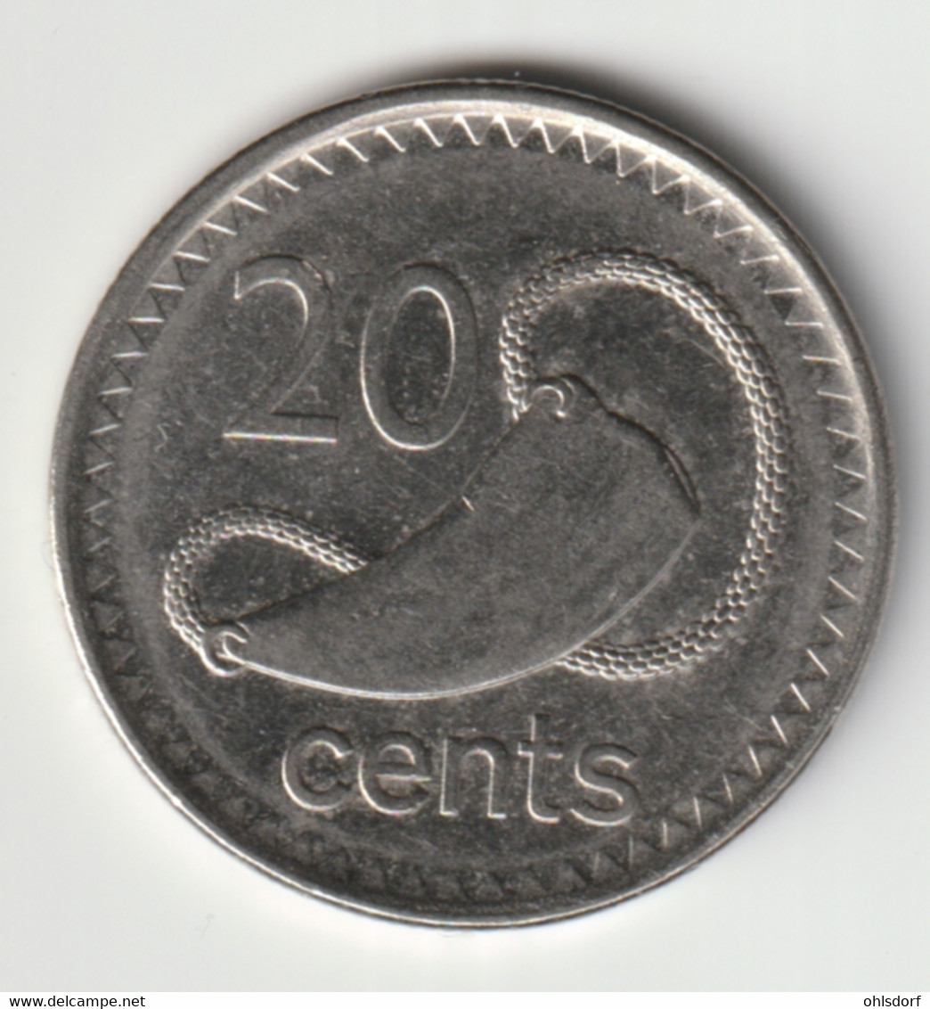 FIJI 2010: 20 Cents, KM 121 - Fiji