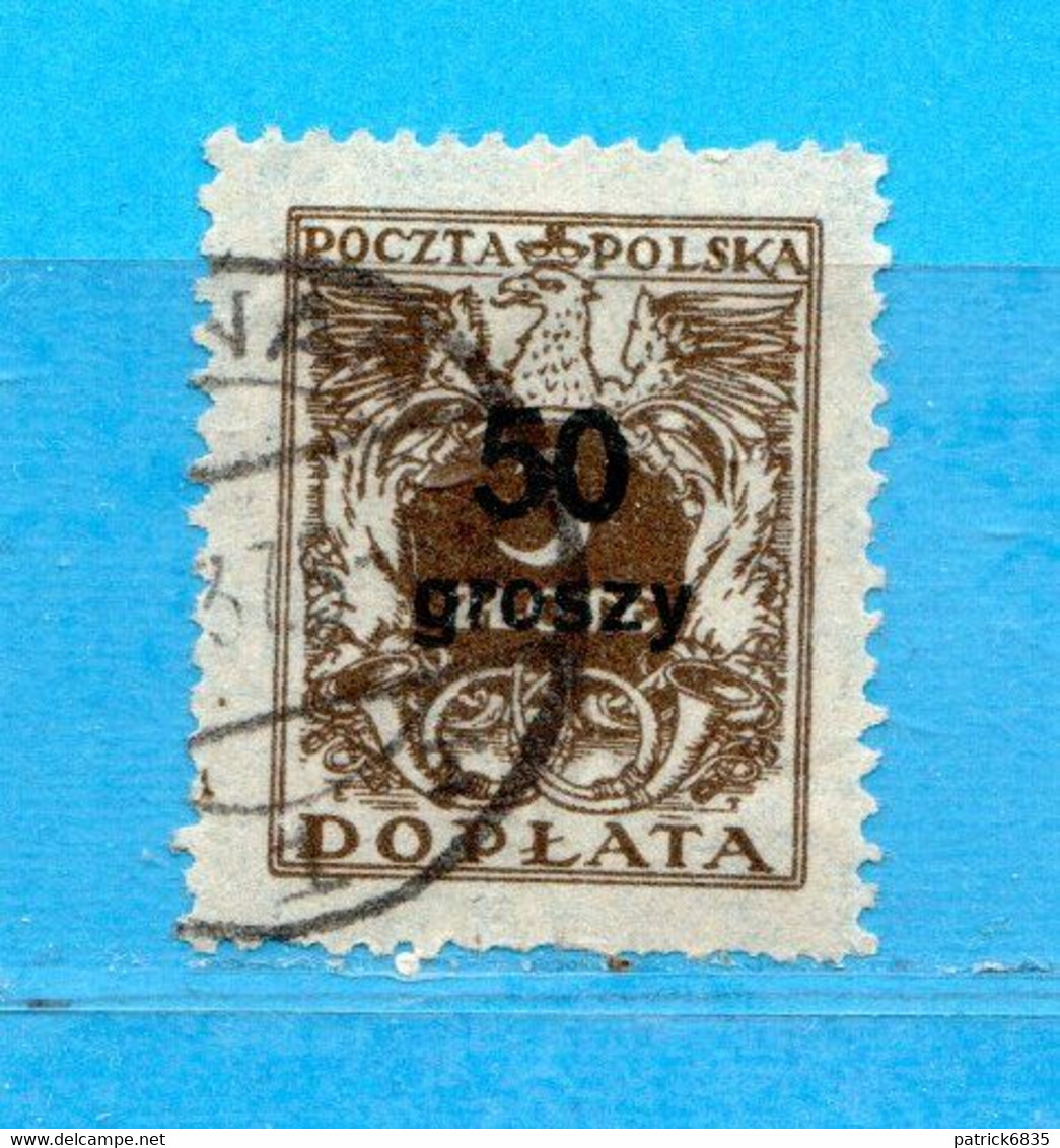 (Us.5) POLONIA ° - TAXE - 1934-38 -  Yv. 93.  Oblitéré Come Scansione - Impuestos