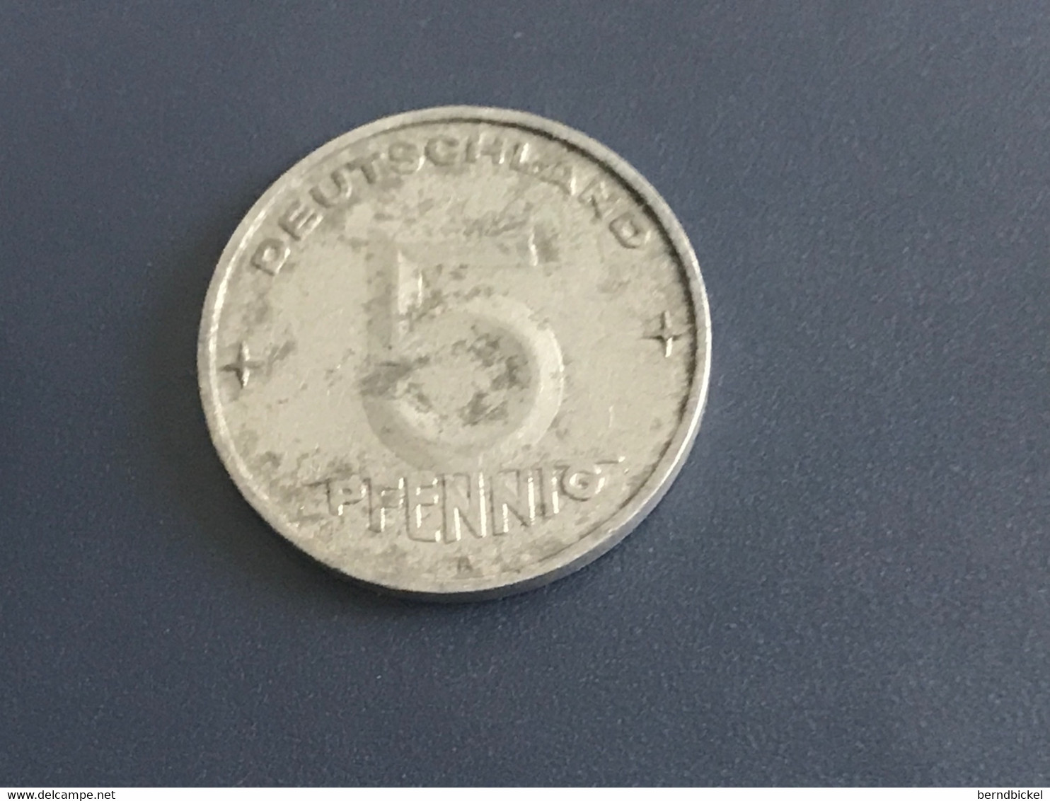 Münze Münzen Umlaufmünze Deutschland DDR 5 Pfennig 1952 Münzzeichen A - 5 Pfennig