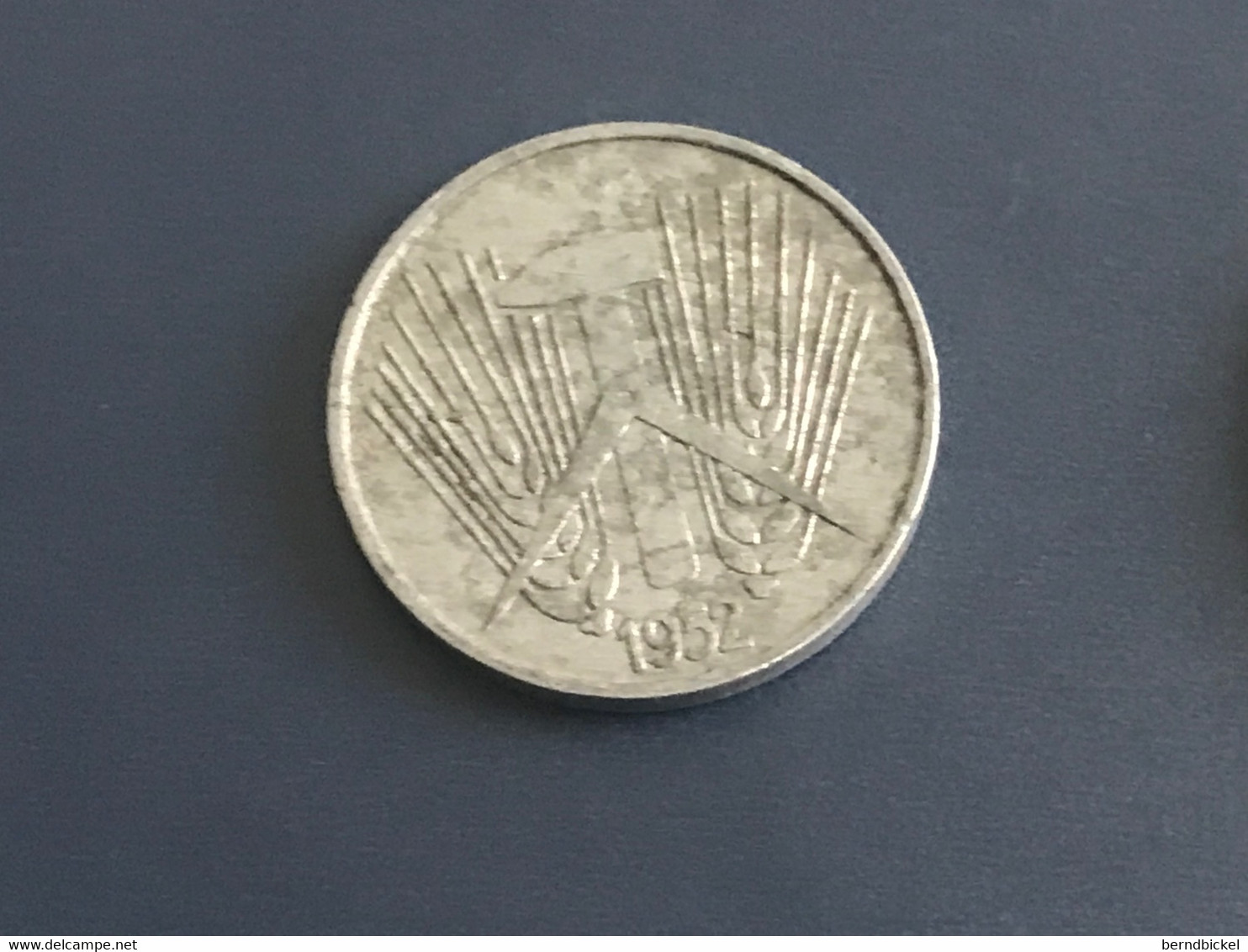 Münze Münzen Umlaufmünze Deutschland DDR 5 Pfennig 1952 Münzzeichen A - 5 Pfennig