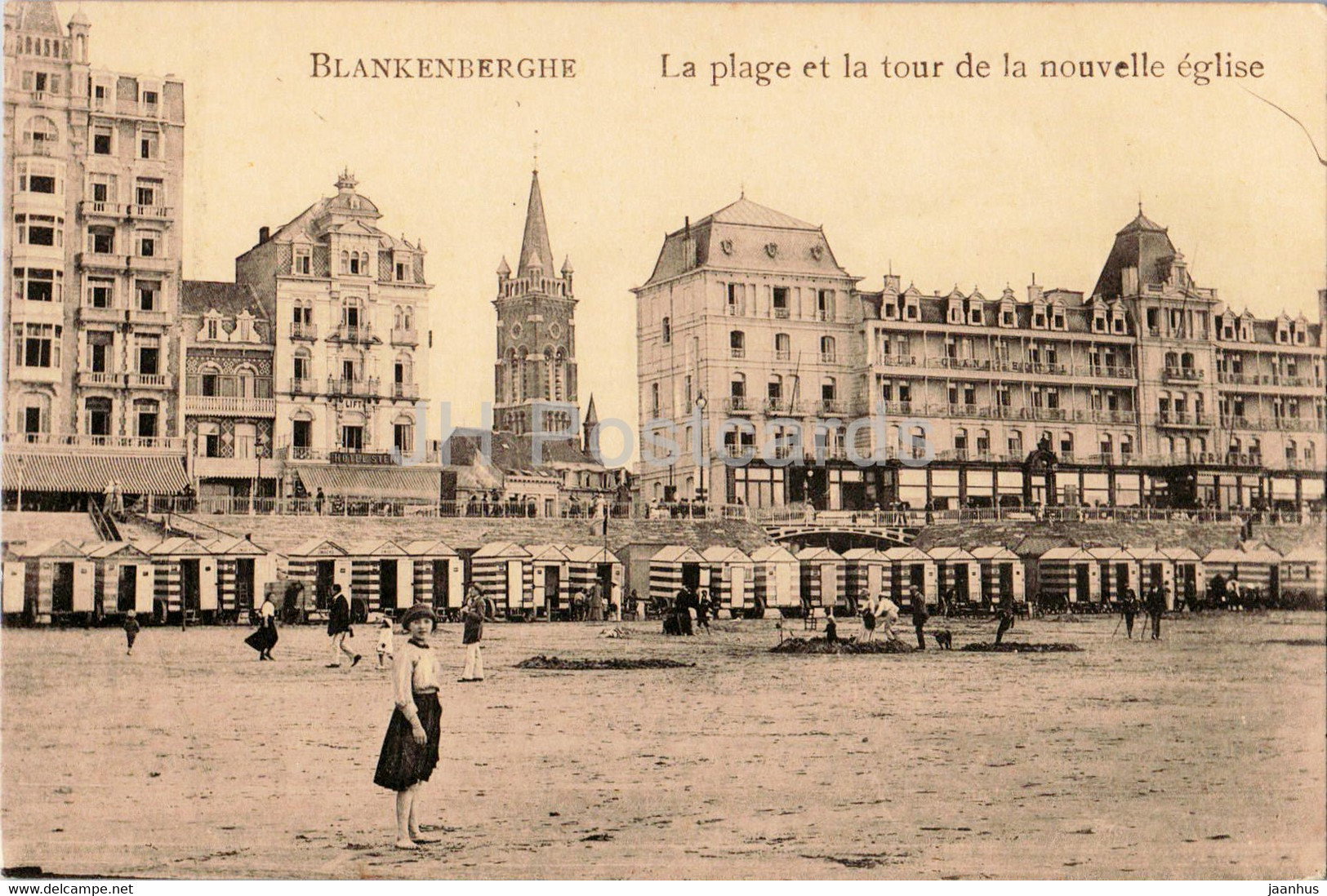 Blankenberghe - Blankenberghe - La Plage Et La Tour De La Nouvelle Eglise - Beach - Old Postcard - Belgium - Unused - Blankenberge