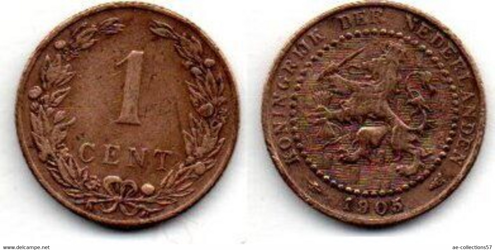 Pays Bas - Netherlands - Niederlande 1 Cent 1905 TB - 1 Cent