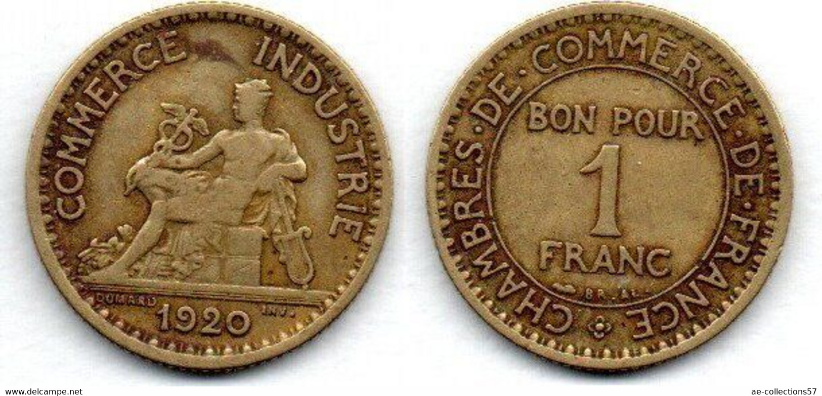1 Franc 1920 TB+ - 1 Franc