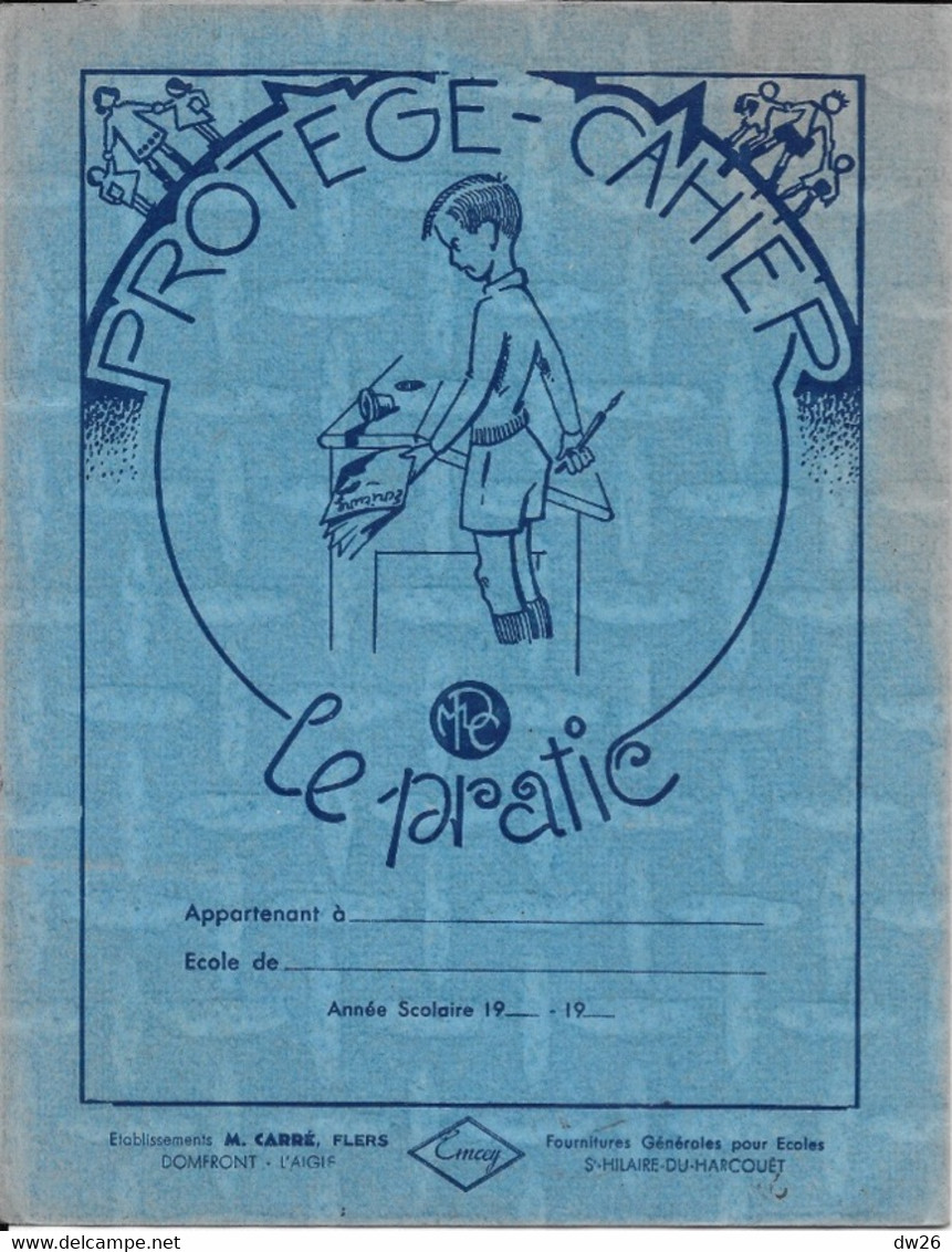 Protège Cahier Le Pratic Bleu (neuf) Table De Multiplication Poids Et Mesures - Kinder