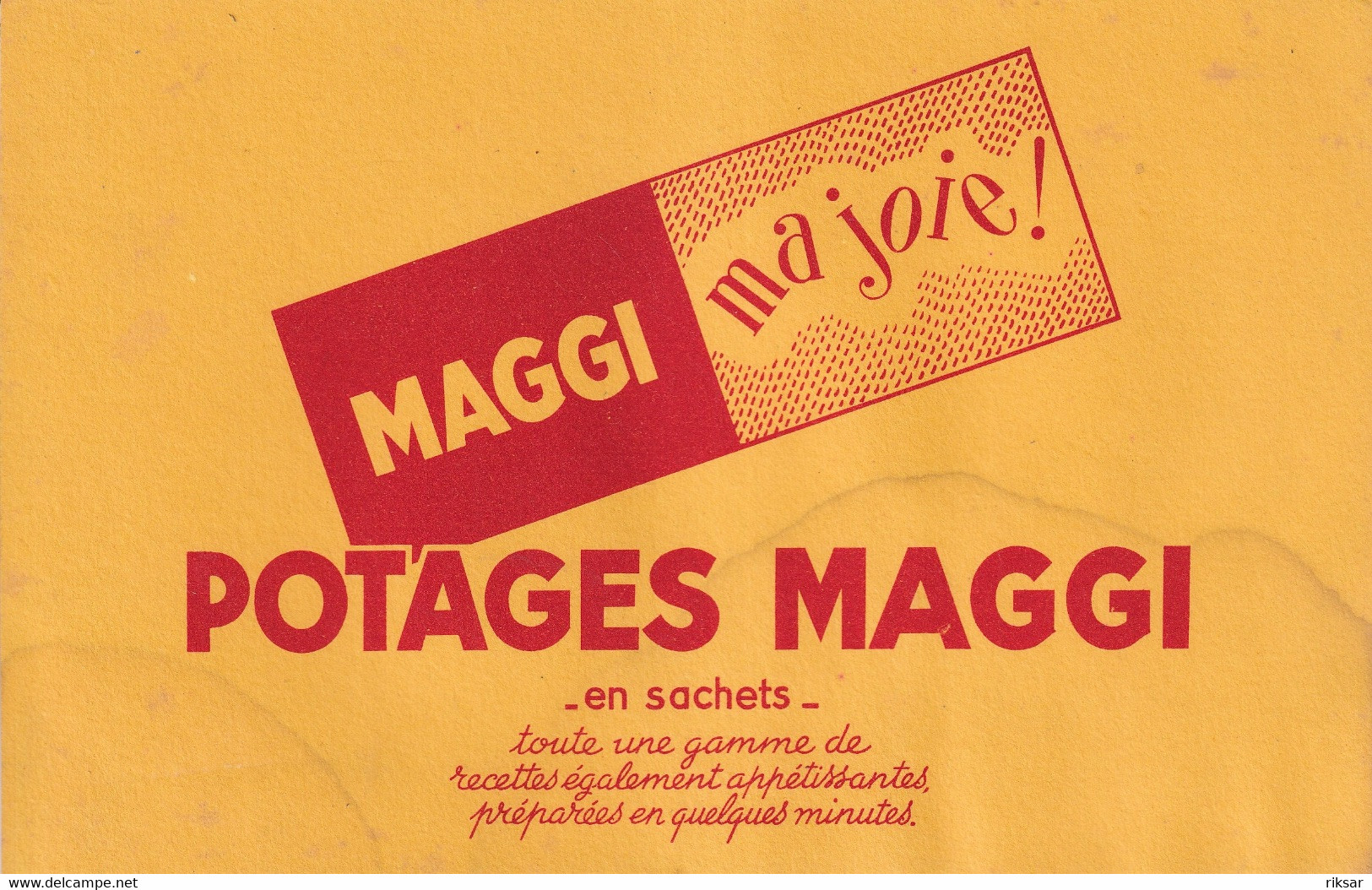 BUVARD(POTAGE MAGGI) - Potages & Sauces