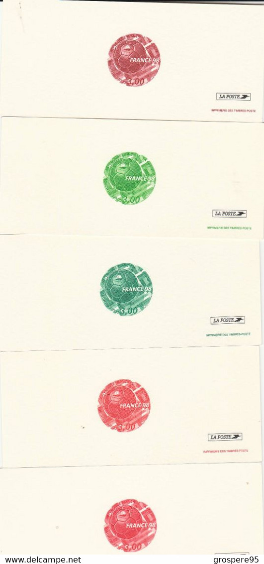 COUPE DU MONDE FOOTBALL 1998 CARTES+ EVELOPPES+ TIMBRES RARES