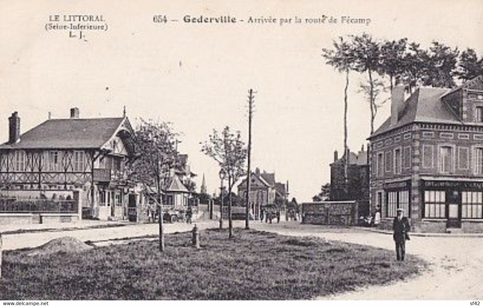 GODERVILLE                         ARRIVEE PAR LA ROUTE DE FECAMP - Goderville