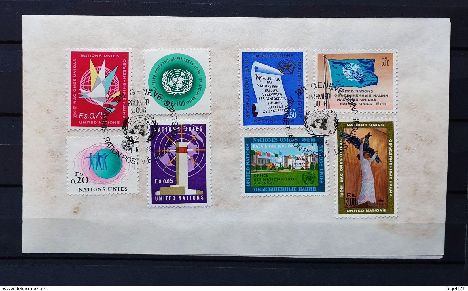 12 - 22 /  ONU - Timbres De La Première Série Oblitéré 1er Jour - 4 Octobre 1969 - Usati