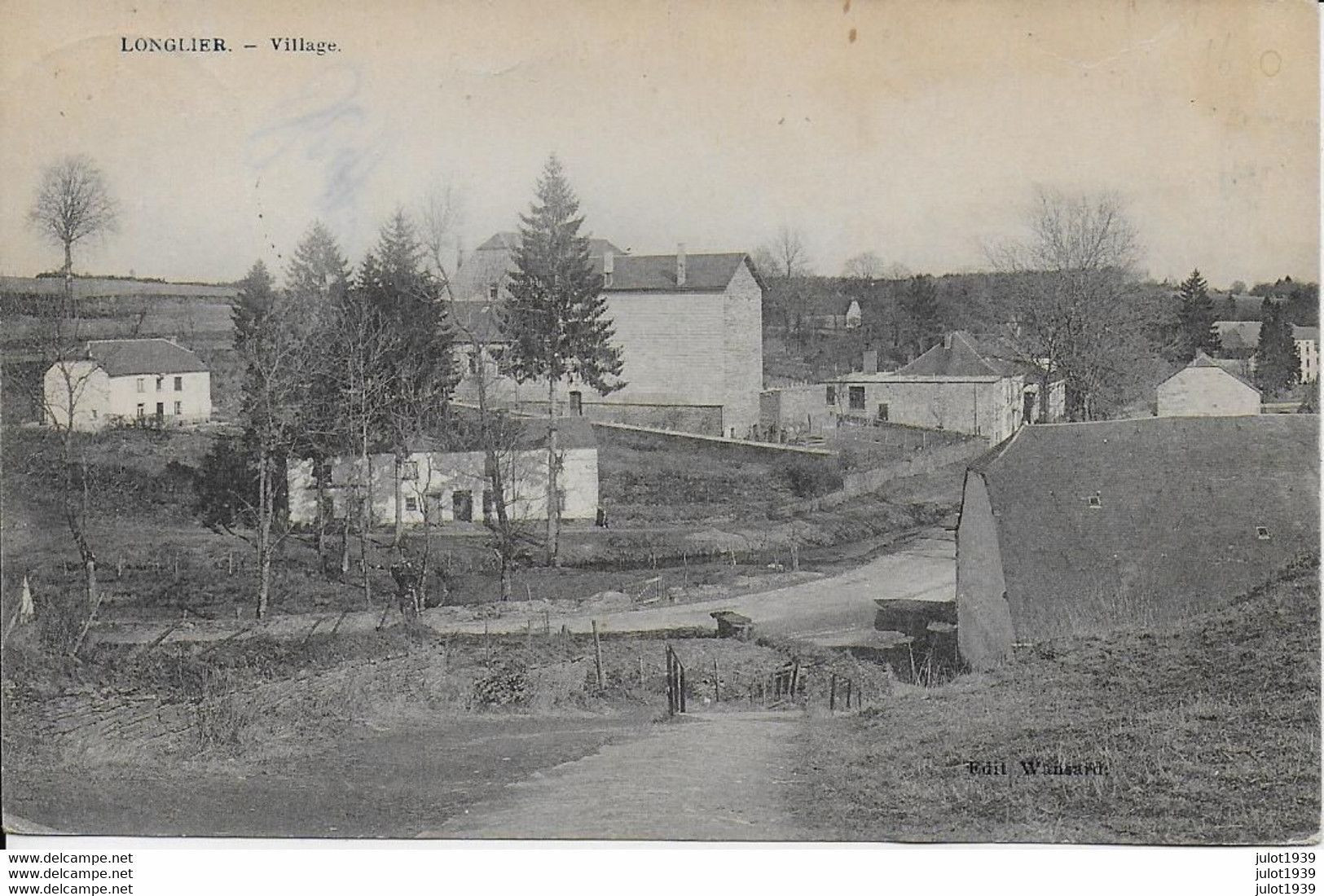 LONGLIER ..-- Le Village . 1924 Vers ESNEUX . Voir Verso . - Neufchâteau