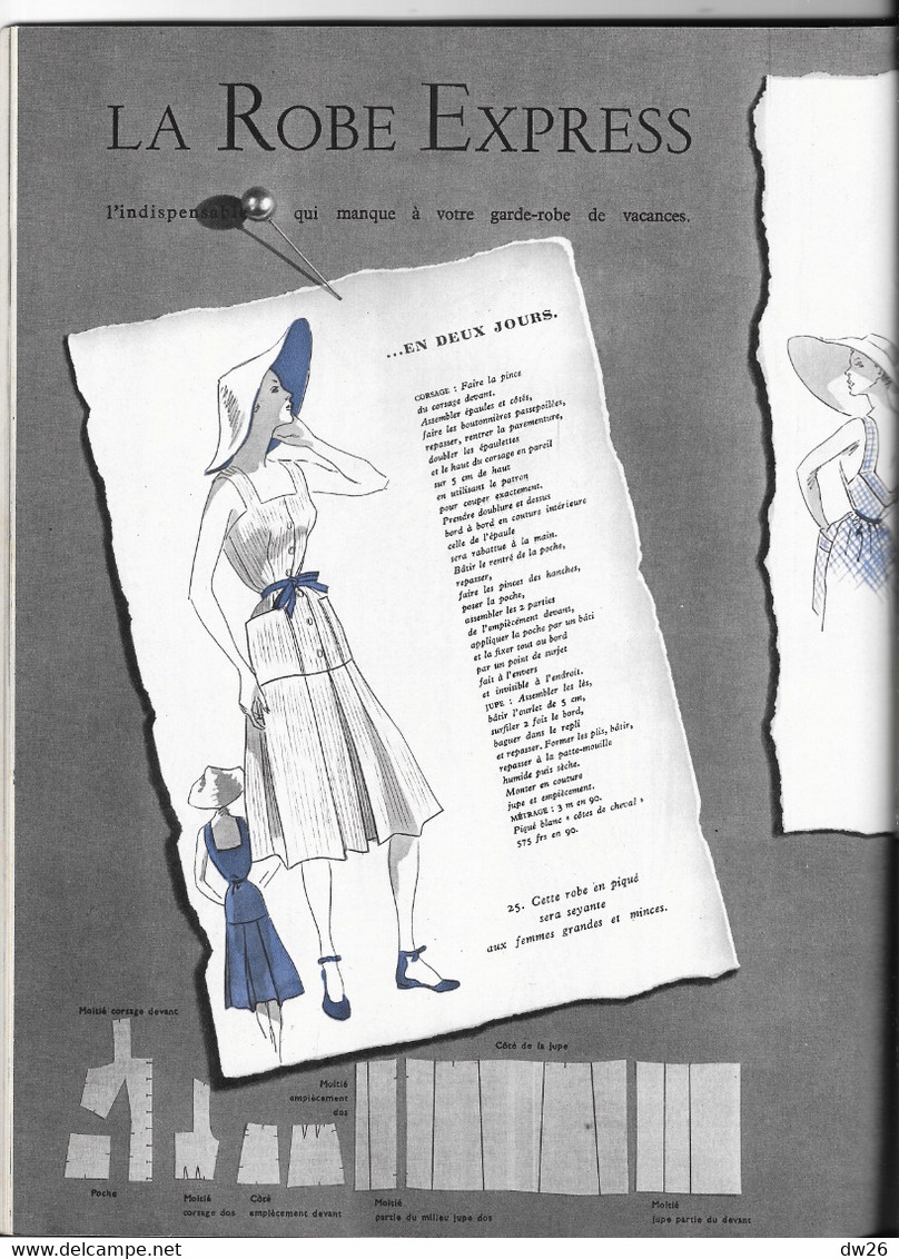 Revue Le Jardin Des Modes (La Mode, La Beauté) N° 343 Juillet 1950 - Fashion