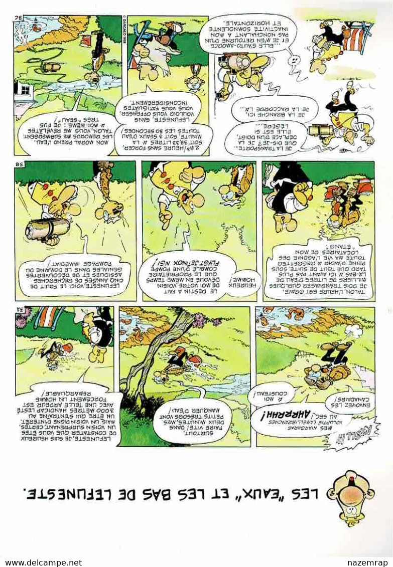 GREG "Achille Talon Domestique L'eau" Brochure Publicitaire Brochée 8 Pages, 4 Planches BD, Publicité Pompes FLYGT 1988 - Objets Publicitaires