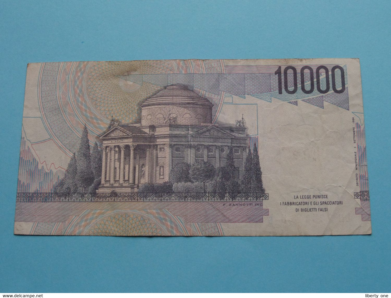 10.000 Lire - 1984 ( LH 785846 U ) Banca D'Italia ( For Grade, Please See Scans ) Circulated ! - 10000 Lire