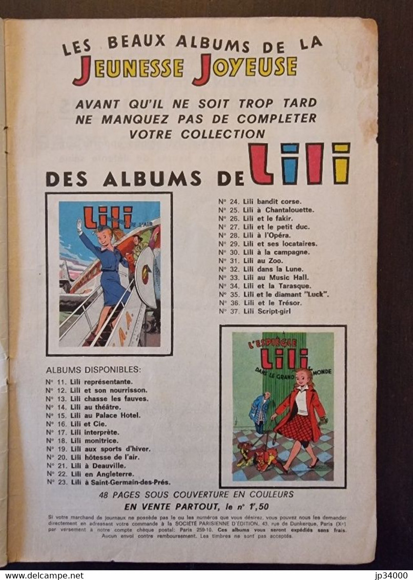 LILI A St Germain Des Prés N°23. Edition 1968.  Publié Chez S.P.E. - Lili L'Espiègle