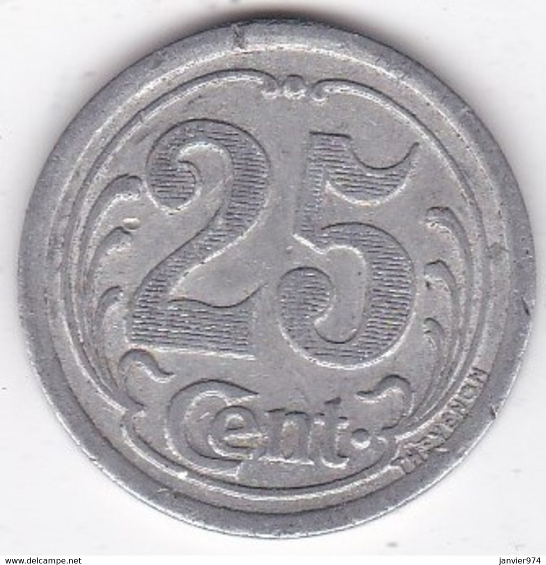 61 Orne . Union Commerciale De Vimoutiers 25 Centimes 1922, En Aluminium - Monétaires / De Nécessité