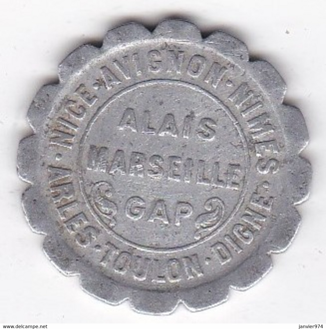 Région Provençale, Chambre De Commerce 10 Centimes 1921, En Aluminium - Noodgeld