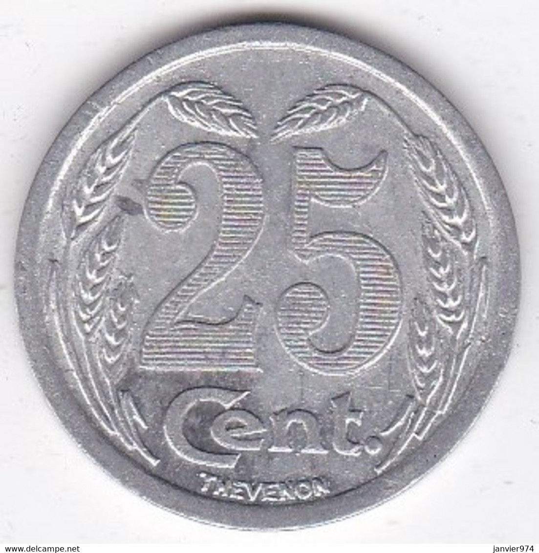 27. Eure. Evreux. Chambre De Commerce. 25 Centimes 1921, En Aluminium - Noodgeld