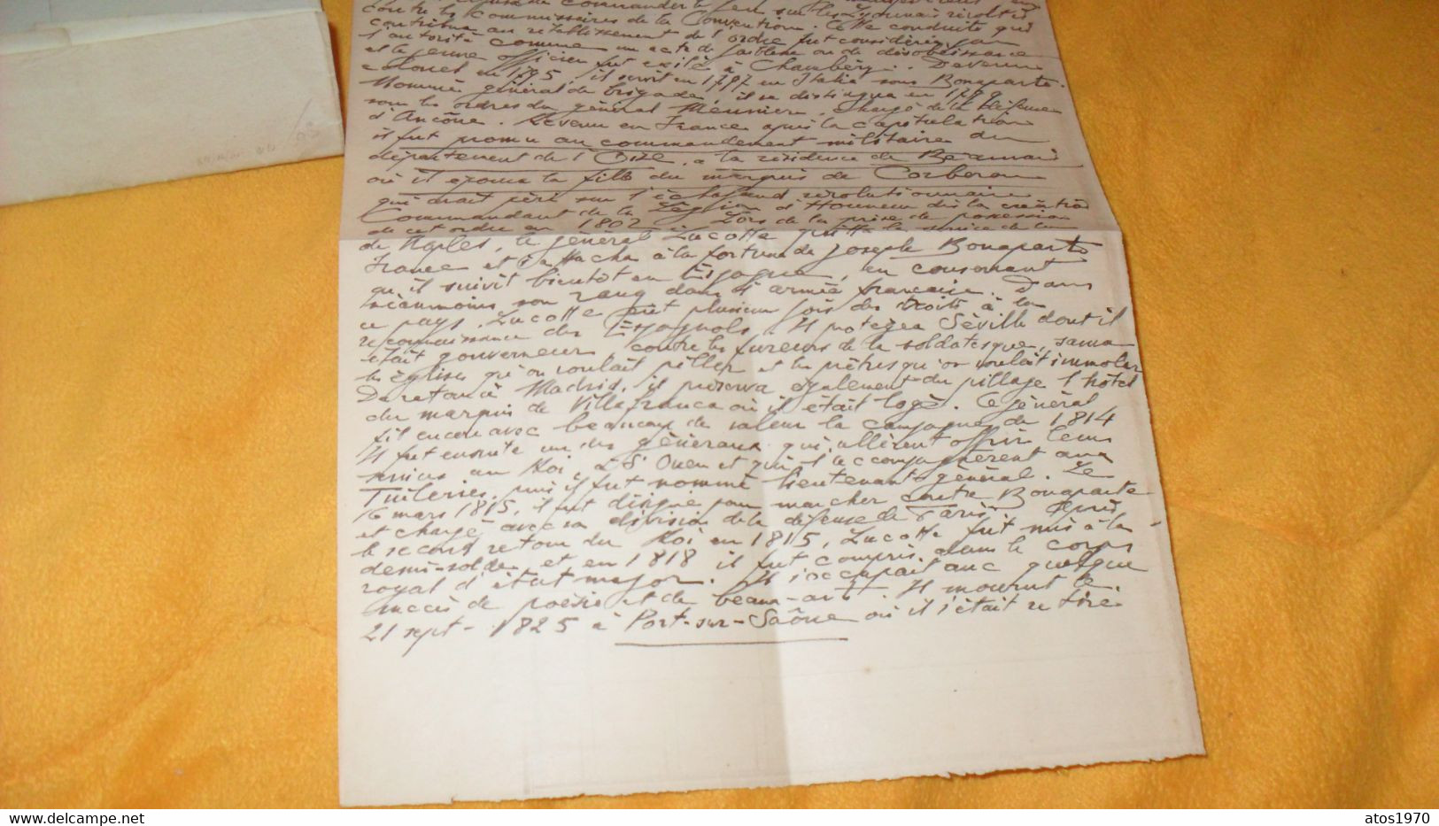 LETTRE ANCIENNE DATE ?../ MARQUE 58 BEAUVAIS ROUGE ADRESSE AU MINISTRE DE LA GUERRE ? NOTE SUR LUCOTTE LE COMTE EDME AIM - Unclassified