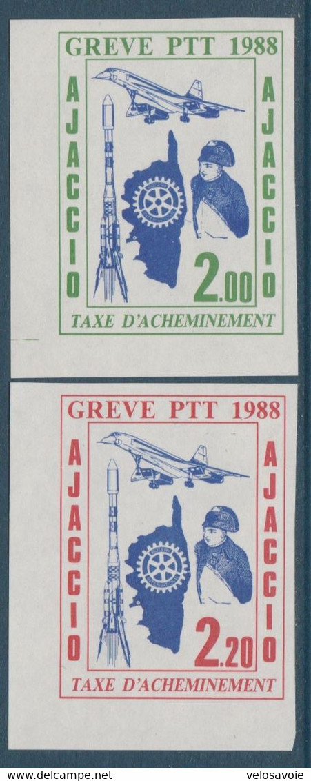 GREVE DE 1988 AJACCIO N° 47/48 DALLAY NEUF SANS GOMME - Documenti