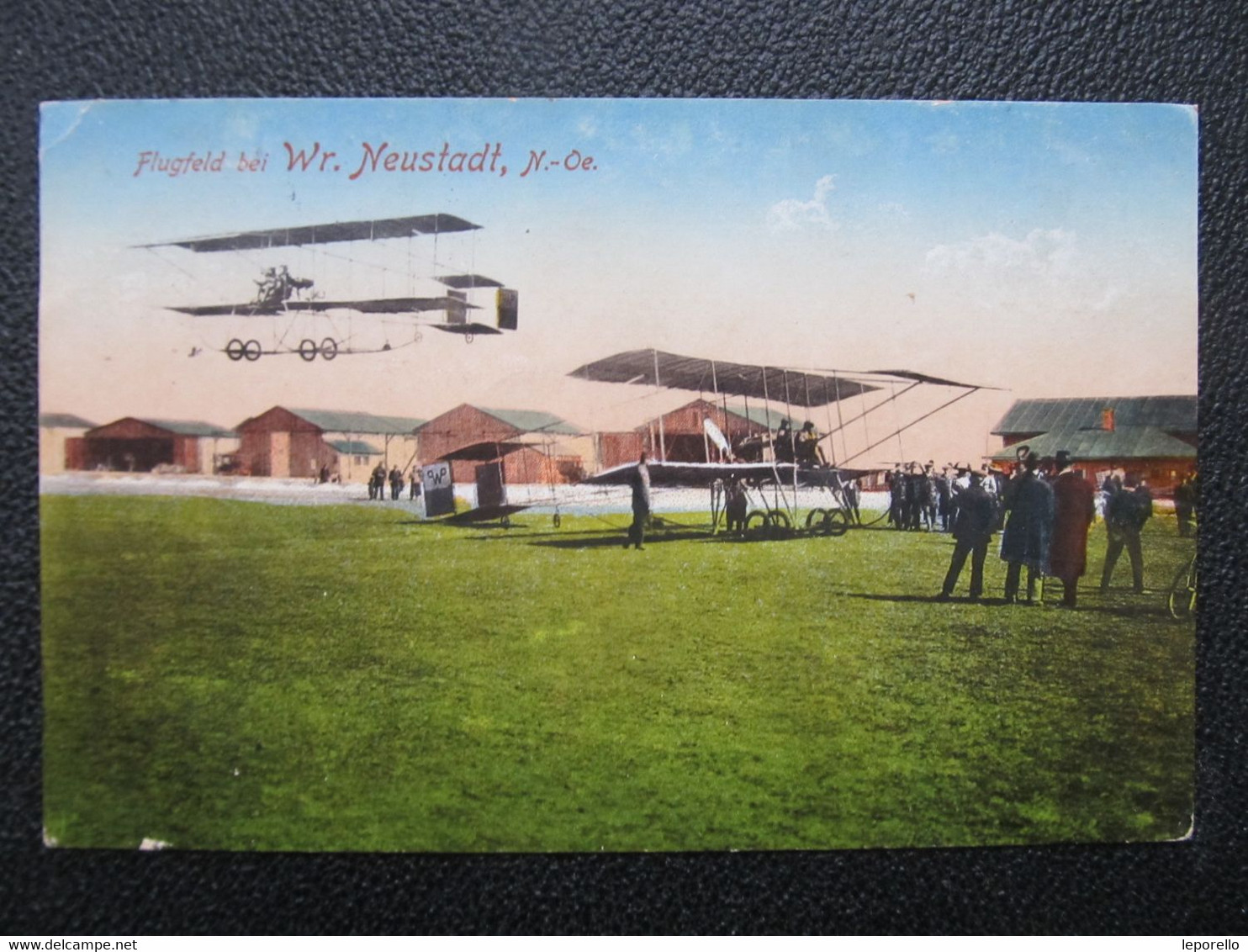 AK WIENER NEUSTADT Flughafen Flugzeug 1917  /// D*54584 - Wiener Neustadt