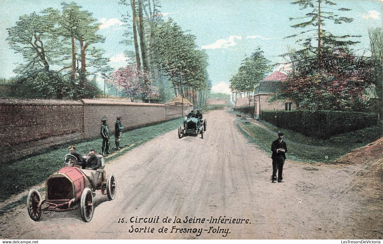 CPA Sport - Circuit De La Seine Inférieure - Sortie De Fresnoy Folny - Course Automobile - Other & Unclassified