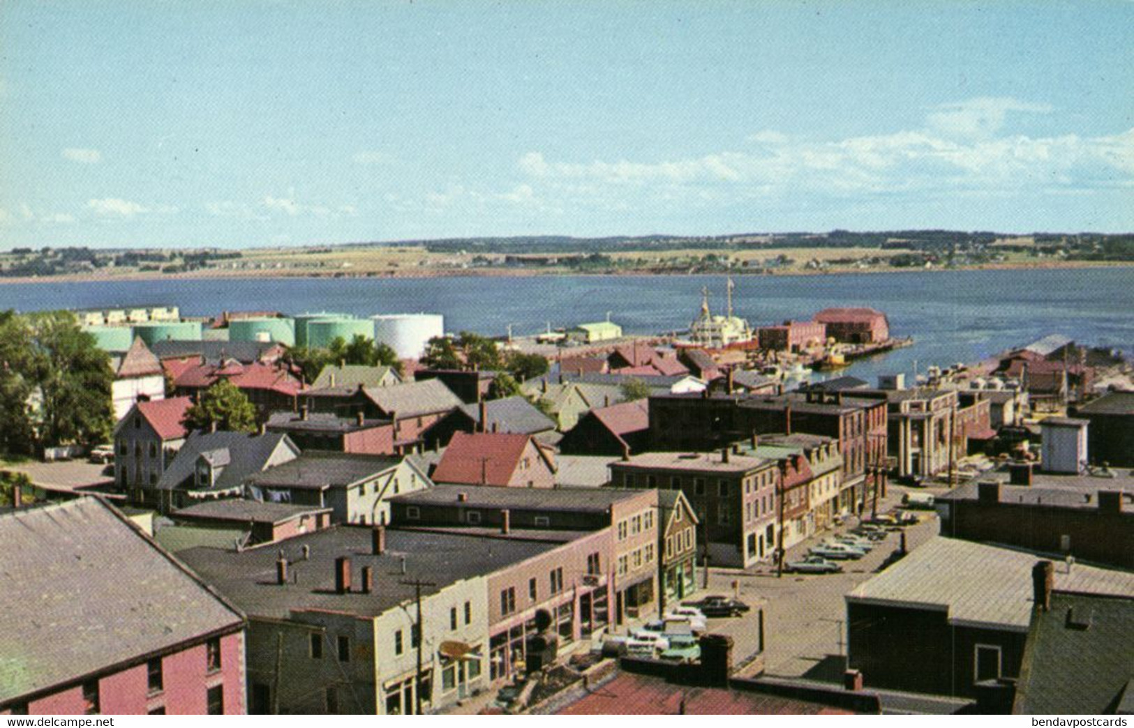 Canada, CHARLOTTETOWN, PEI, Bird's-eye View Towards Harbour (1970s) Postcard - Charlottetown