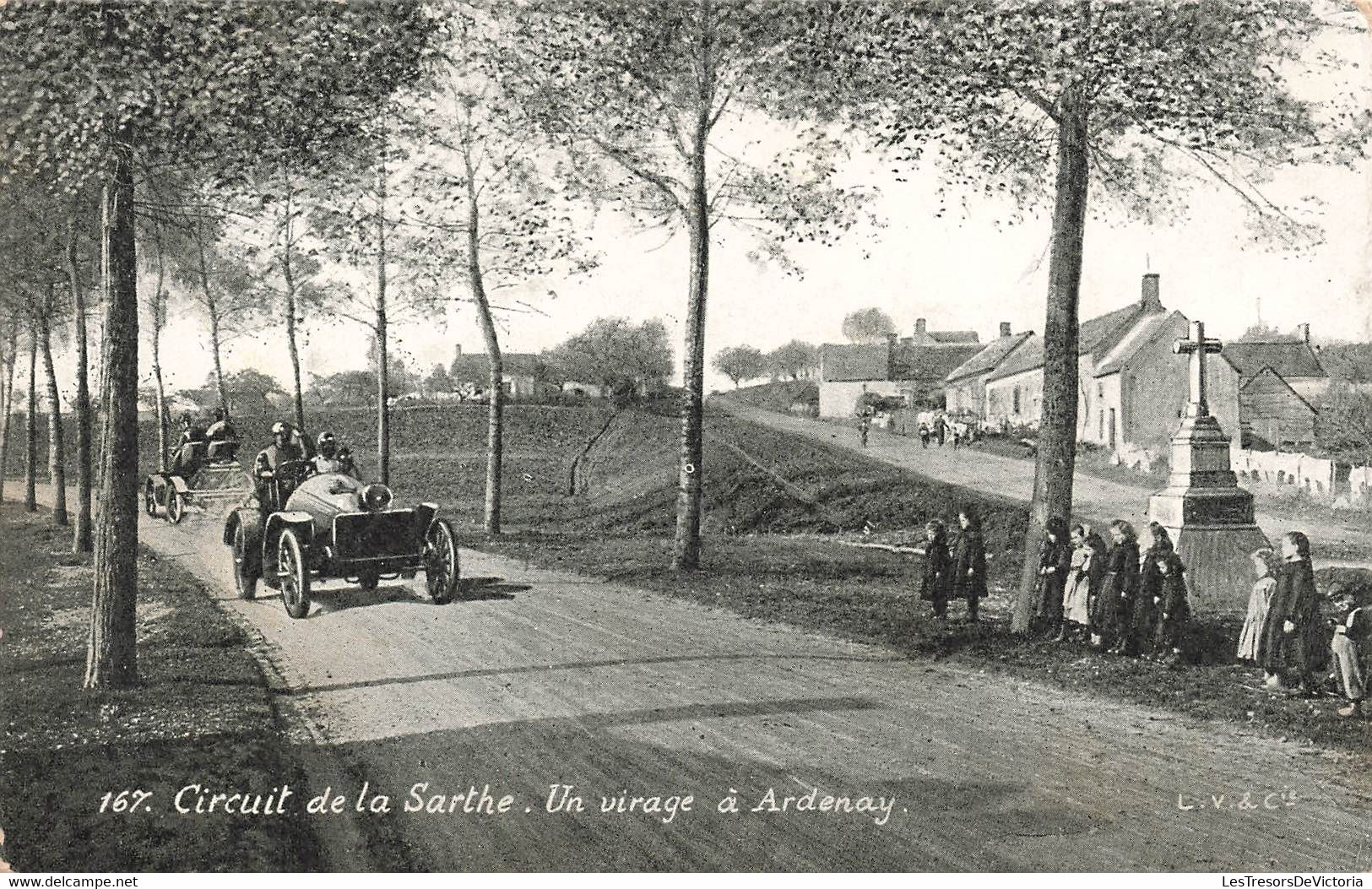 CPA Sport - Circuit De La Sarthe - Un Virage A Ardenay - Course Automobile - Autres & Non Classés