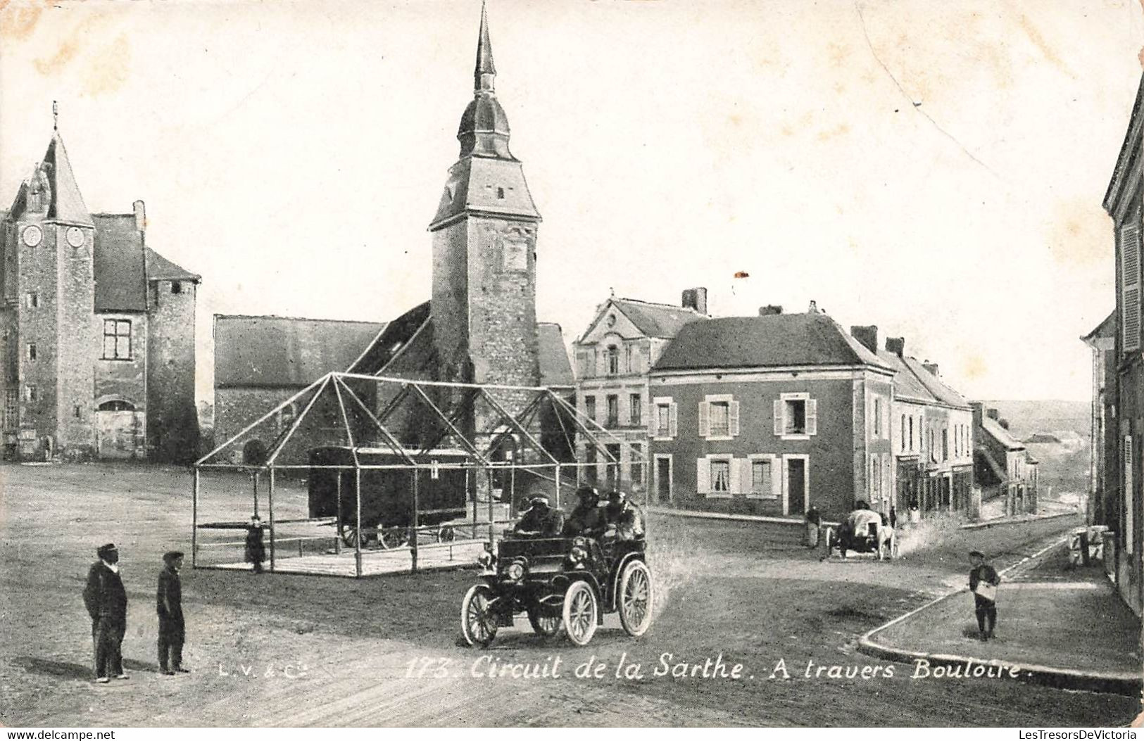 CPA Sport - Circuit De La Sarthe - A Travers Bouloire - Course Automobile - Autres & Non Classés