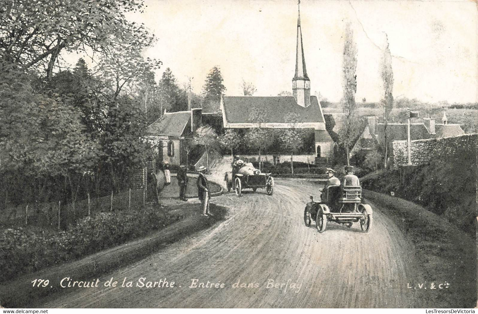 CPA Sport - Circuit De La Sarthe - Entree Dans Berfay - Course Automobile - Autres & Non Classés